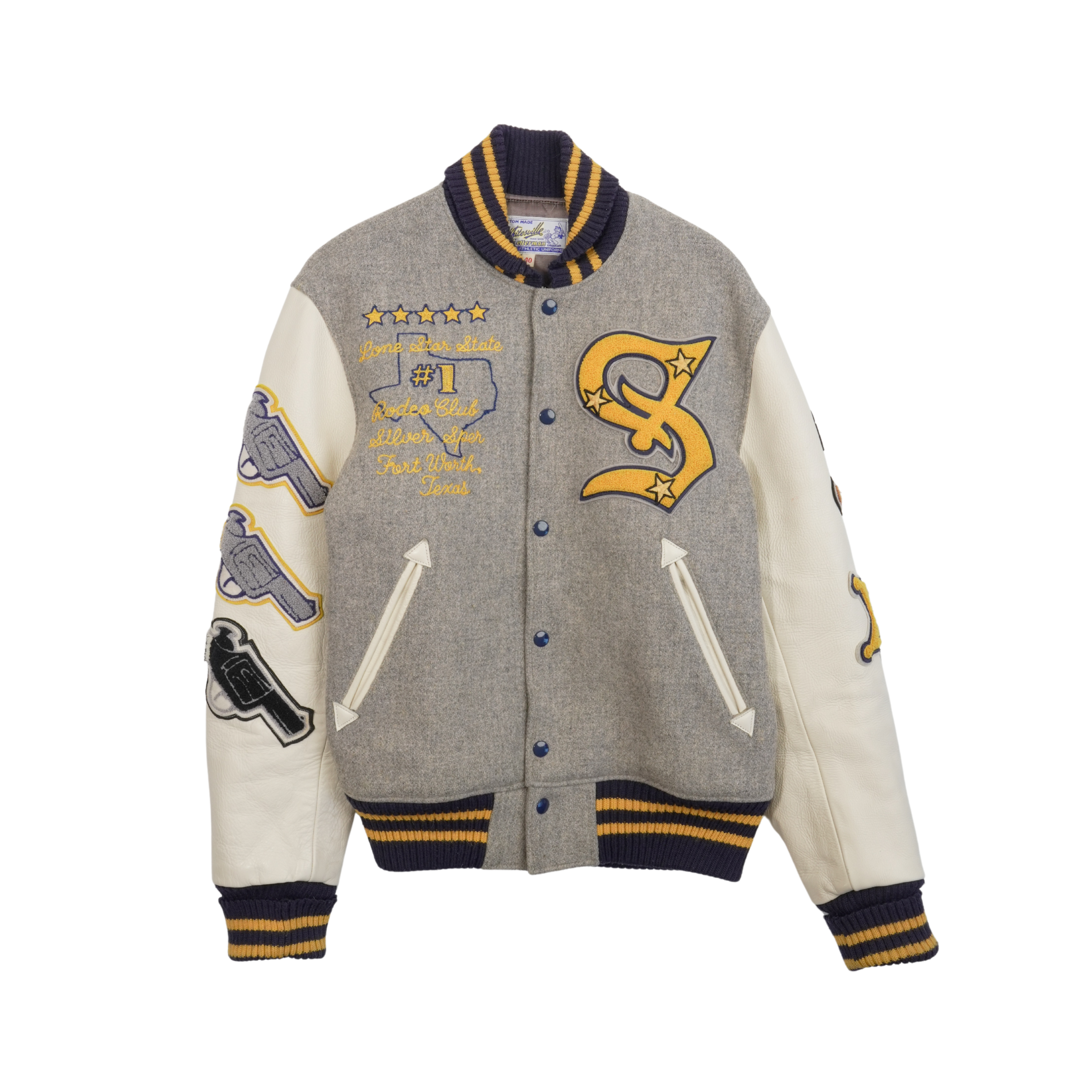 Whitesvile Letterman 'Silver Spur' Varsity Jacket - Men's 40