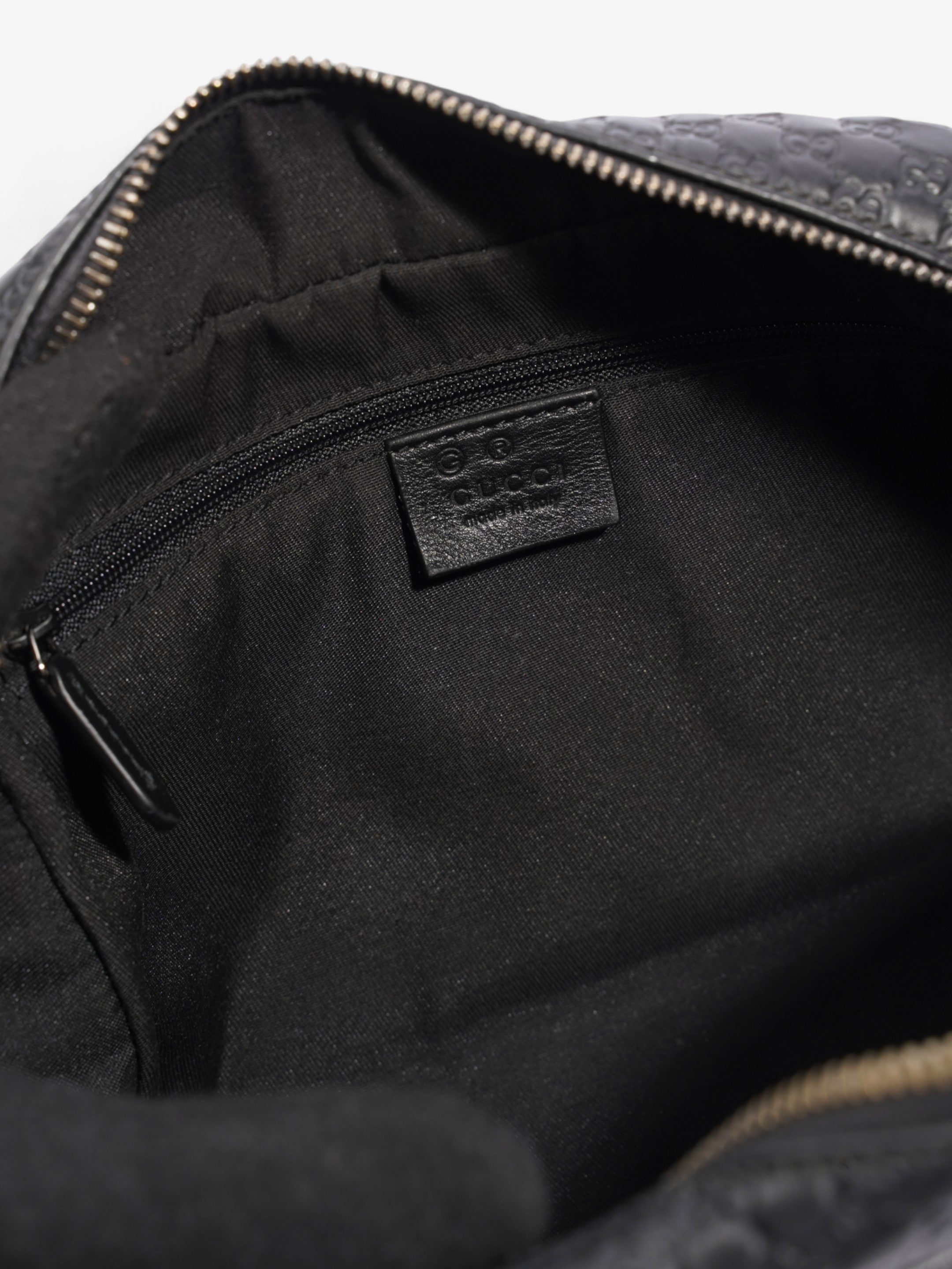 Gucci Washbag Black Leather