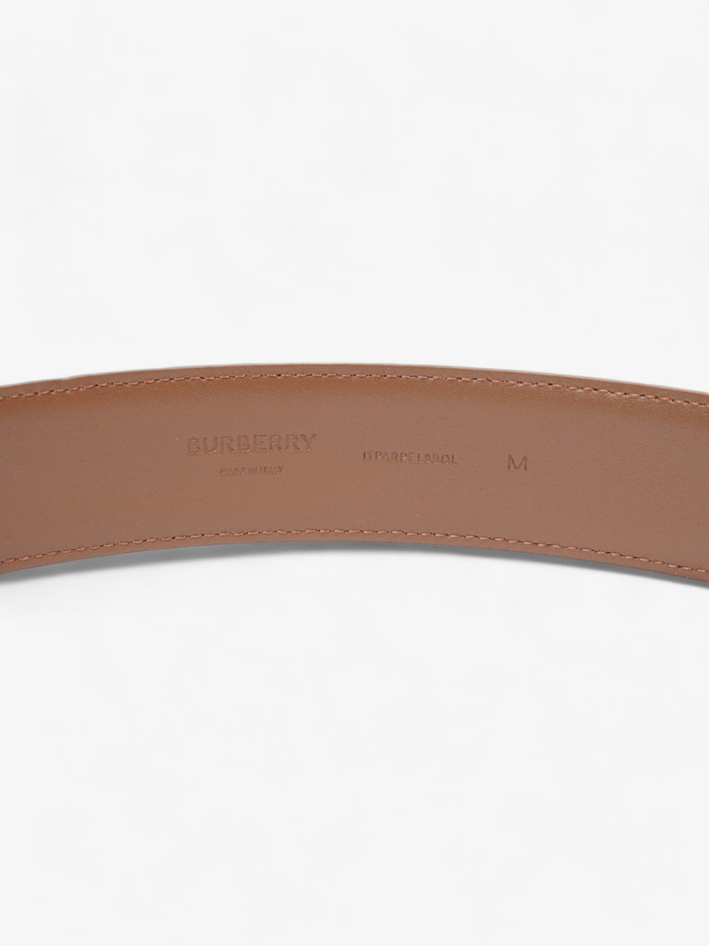 Burberry TB Belt Camel Leather Medium