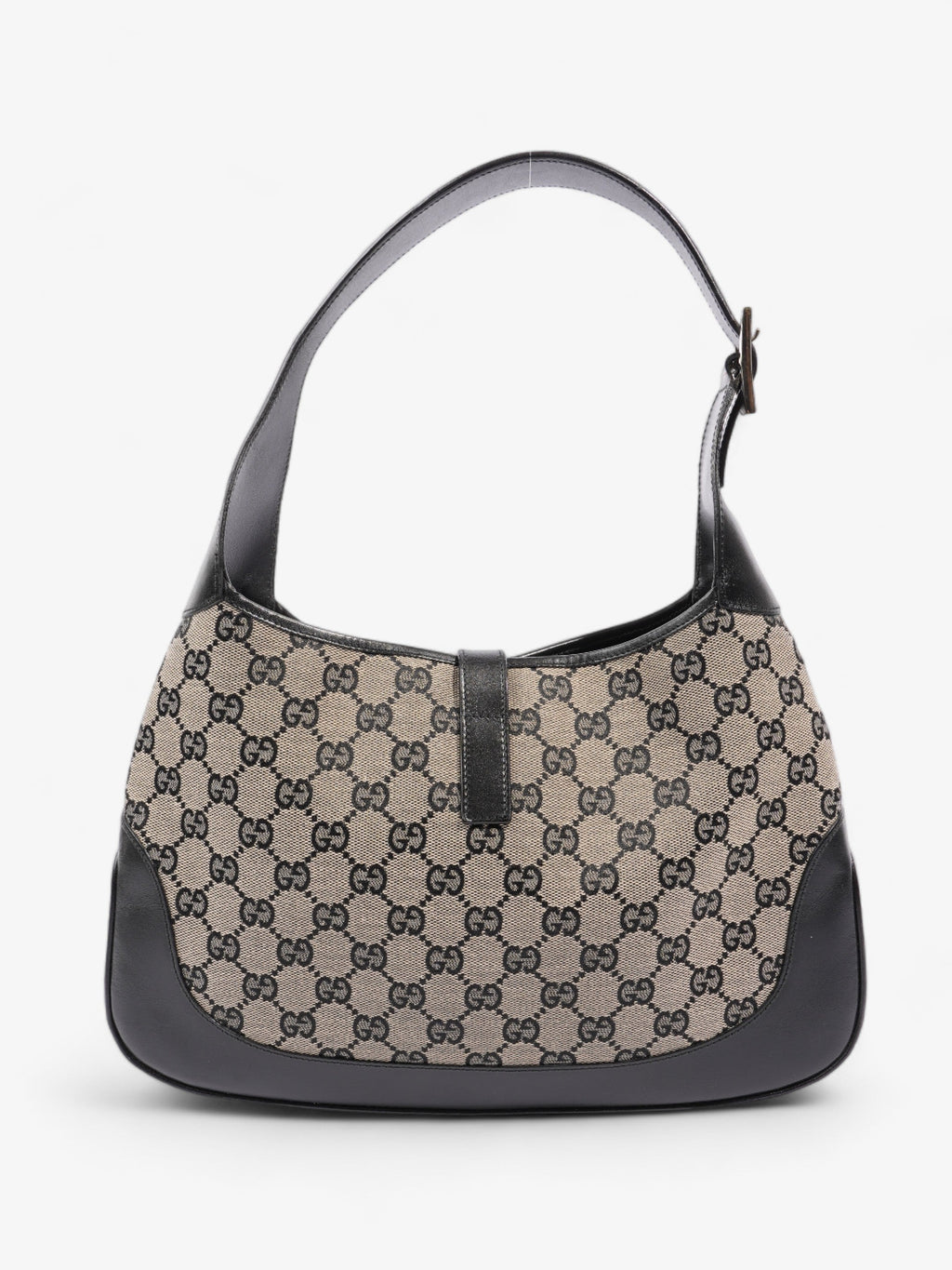 Gucci Jackie Beige And Black GG Supreme Canvas