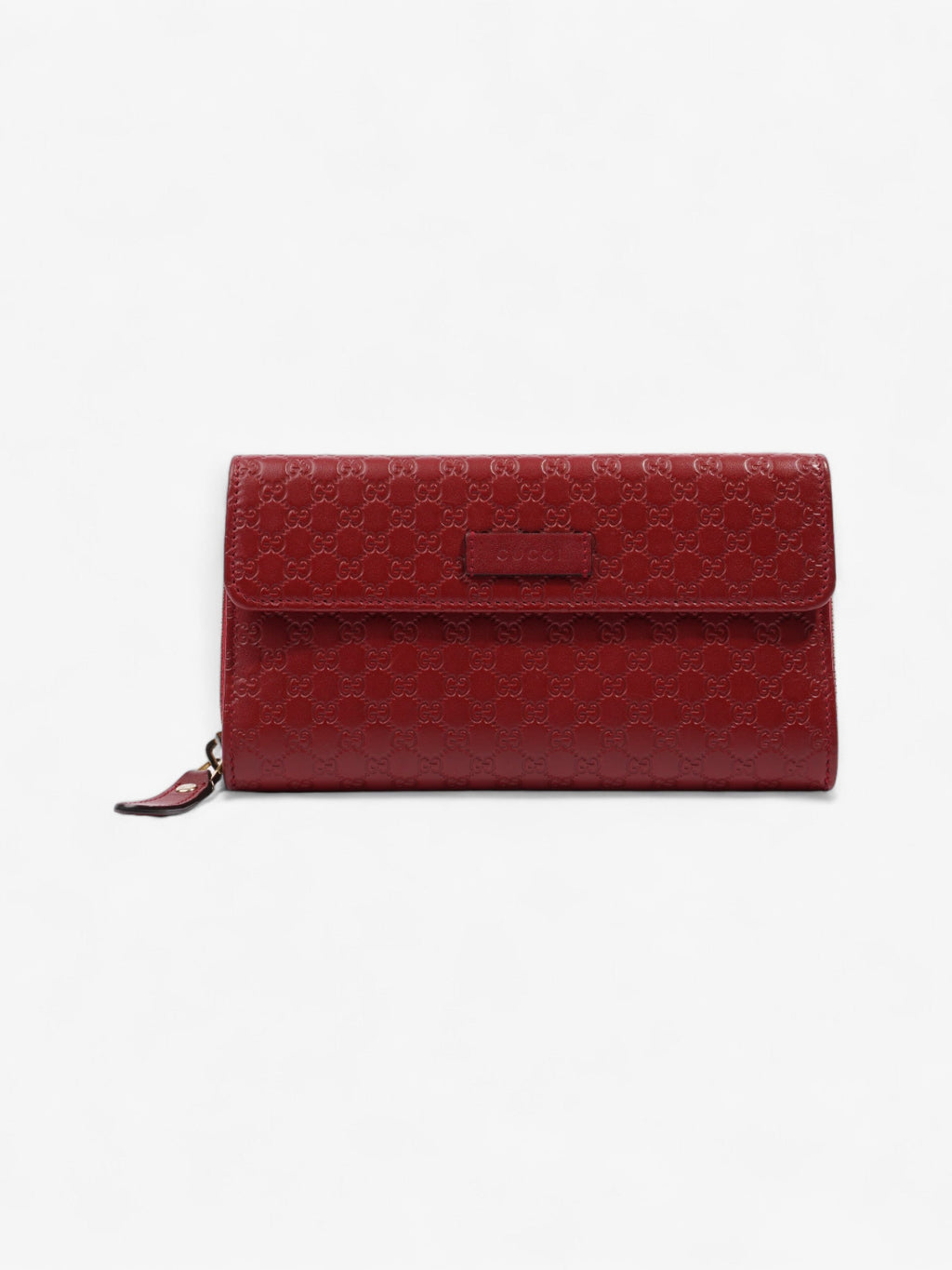 Gucci Soft Microguccissima Continental Wallet Red Leather