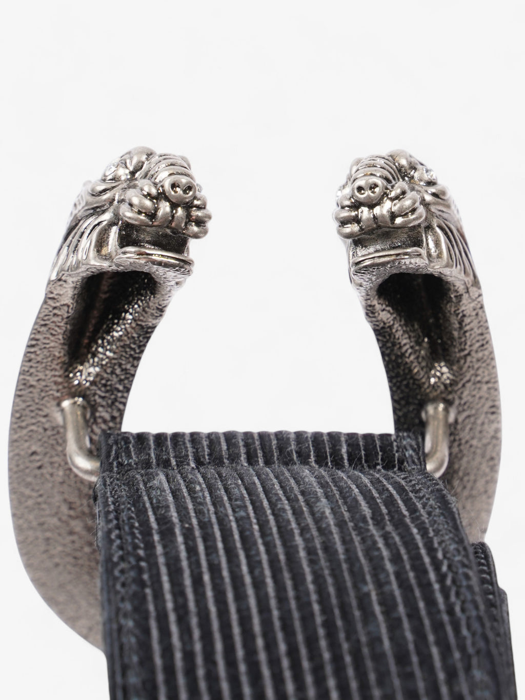 Gucci GG Dionysus Belt Black / Silver / Crystal Fabric 70cm / 28"
