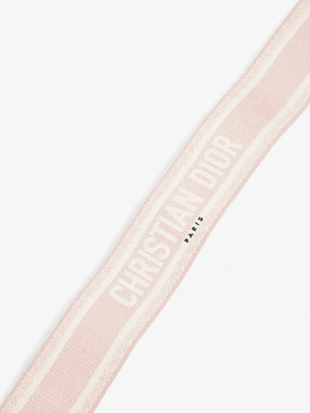 Christian Dior Embroidered Strap Beige / Rose Canvas