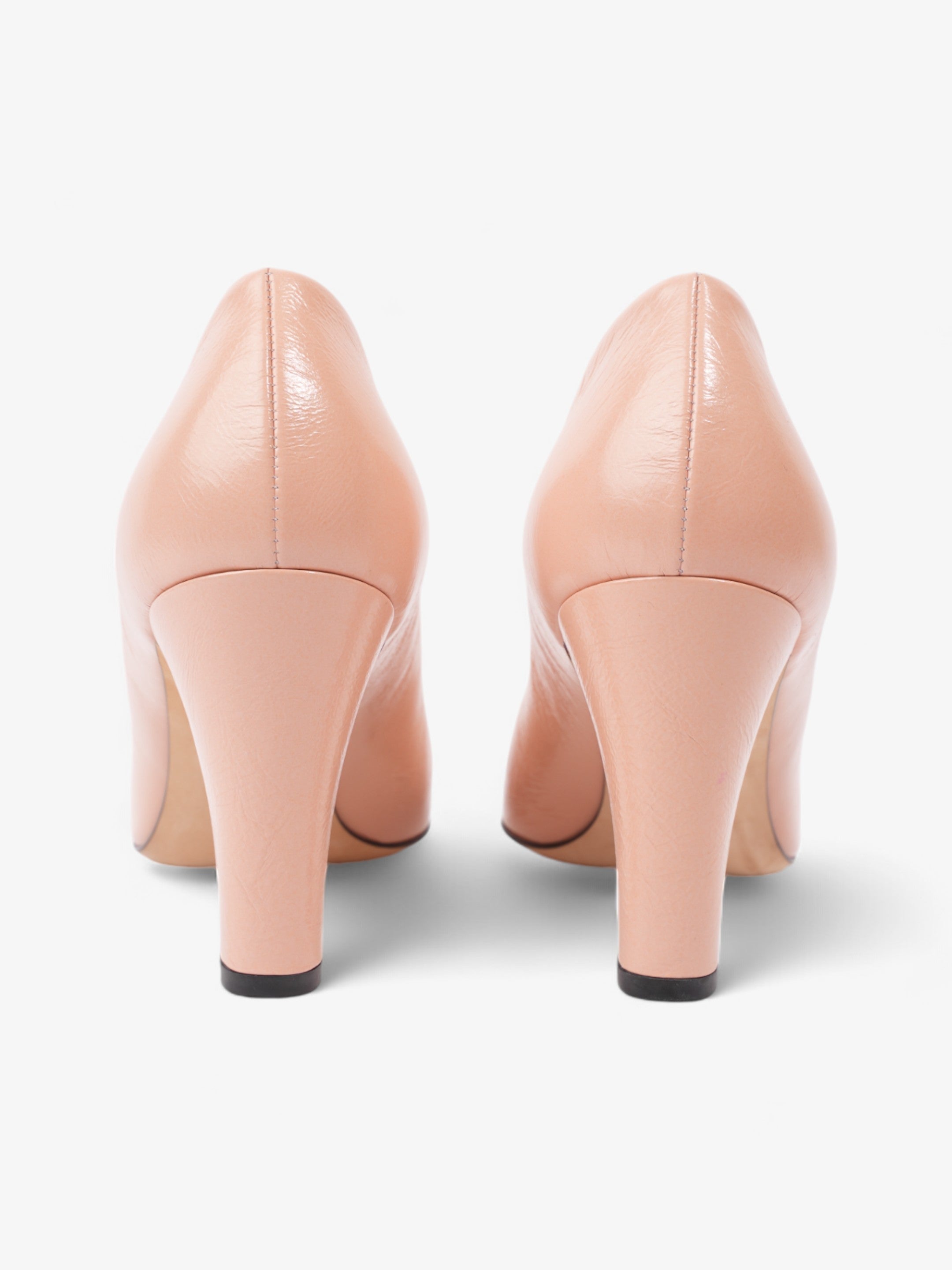 Chanel CC Two Tone Pumps 85mm Pink / Black Calfskin Leather EU 39 UK 6