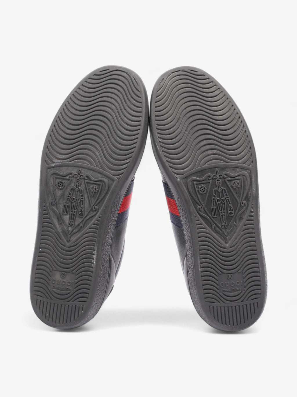 Gucci Ace Embroidered Bee Black / Red / Navy Leather EU 35.5 UK 2.5