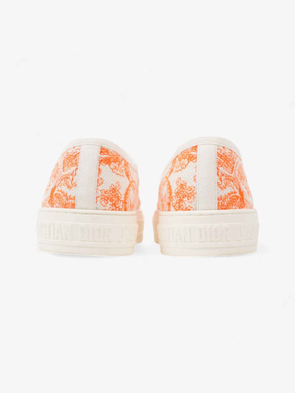 Christian Dior Walk'n'Dior Sneaker White  / Orange Canvas EU 41 UK 8