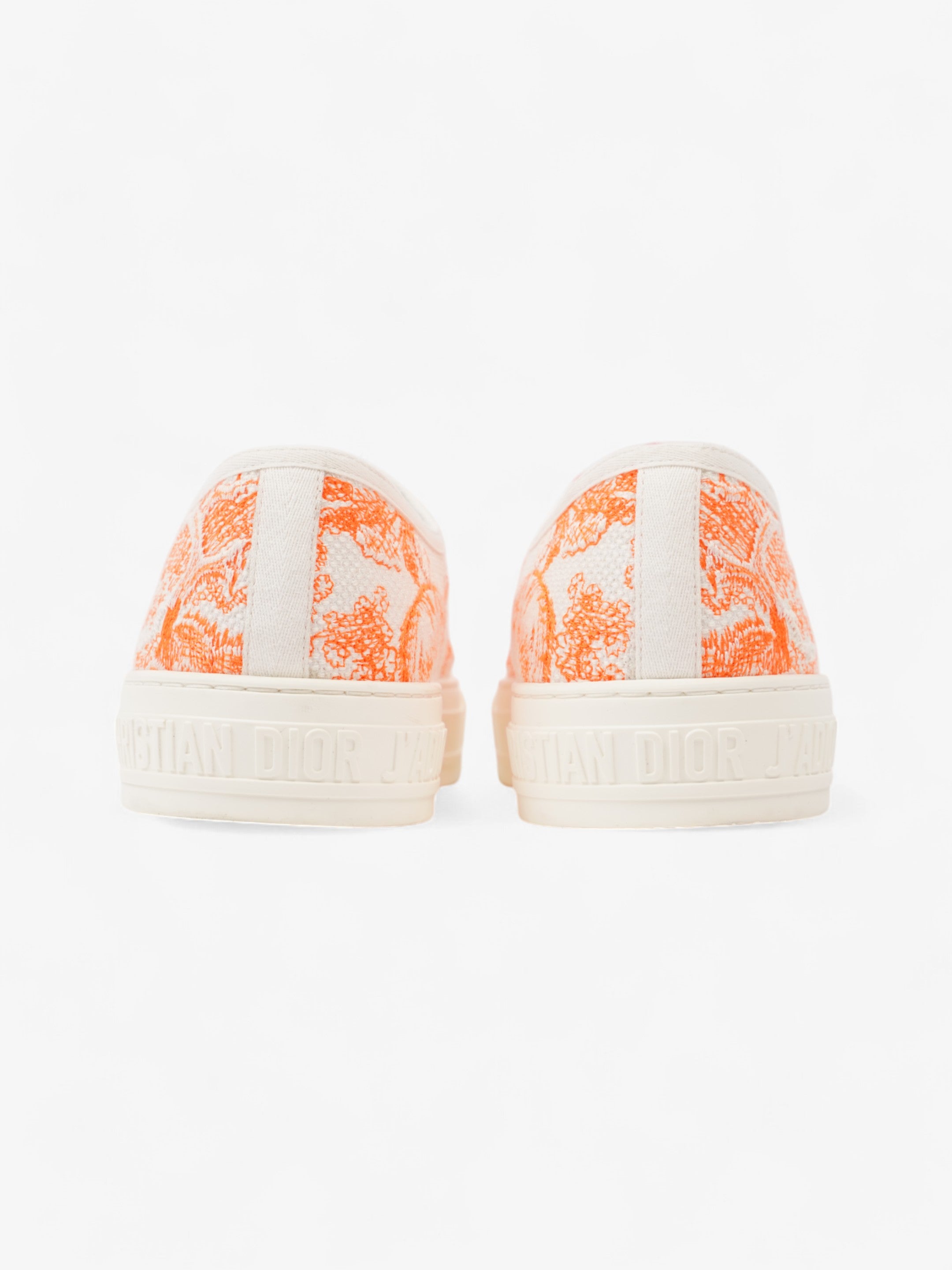 Christian Dior Walk'n'Dior Sneaker White  / Orange Canvas EU 41 UK 8