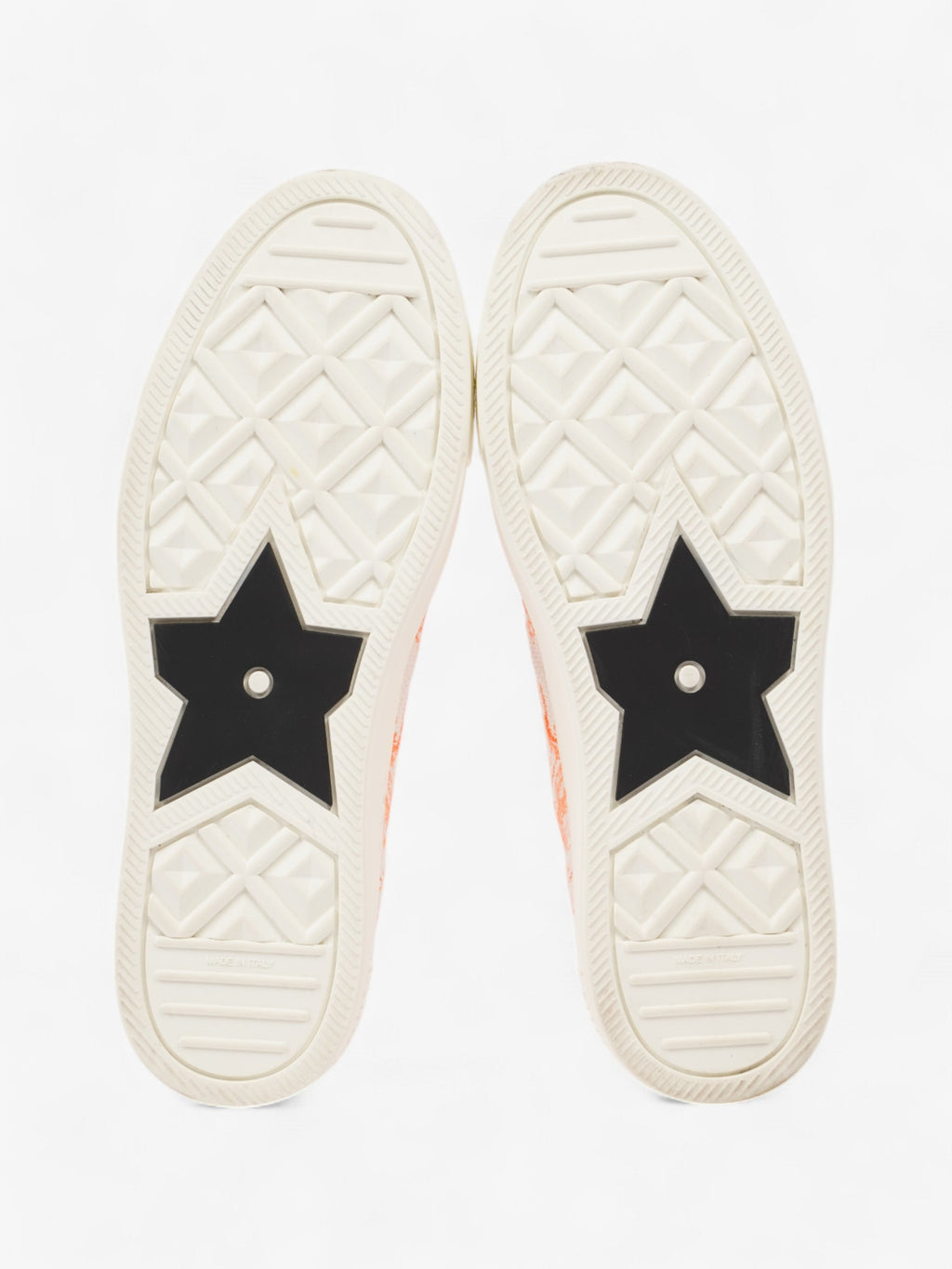 Christian Dior Walk'n'Dior Sneaker White  / Orange Canvas EU 41 UK 8