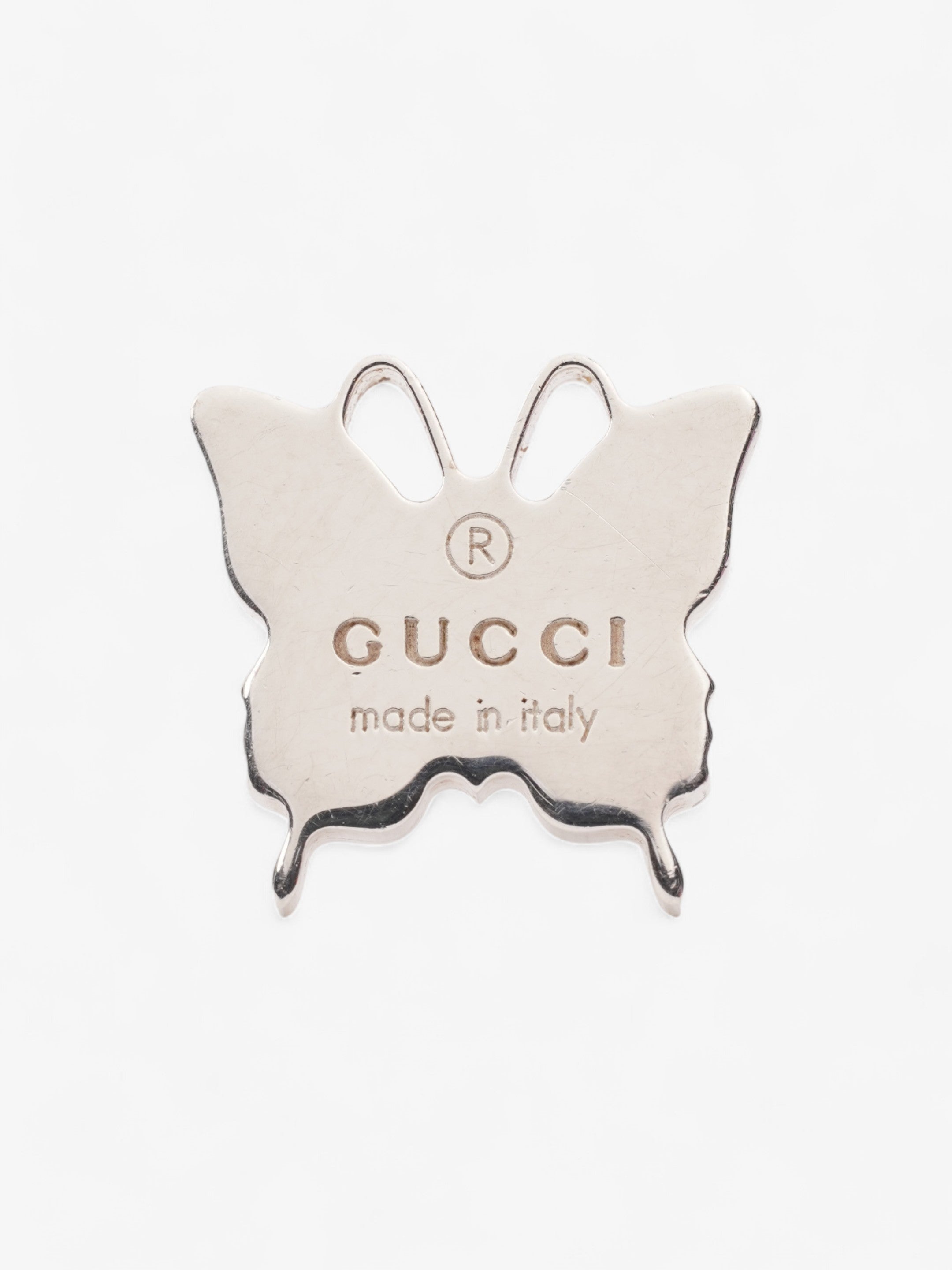Gucci Butterfly Earrings Silver Silver Sterling