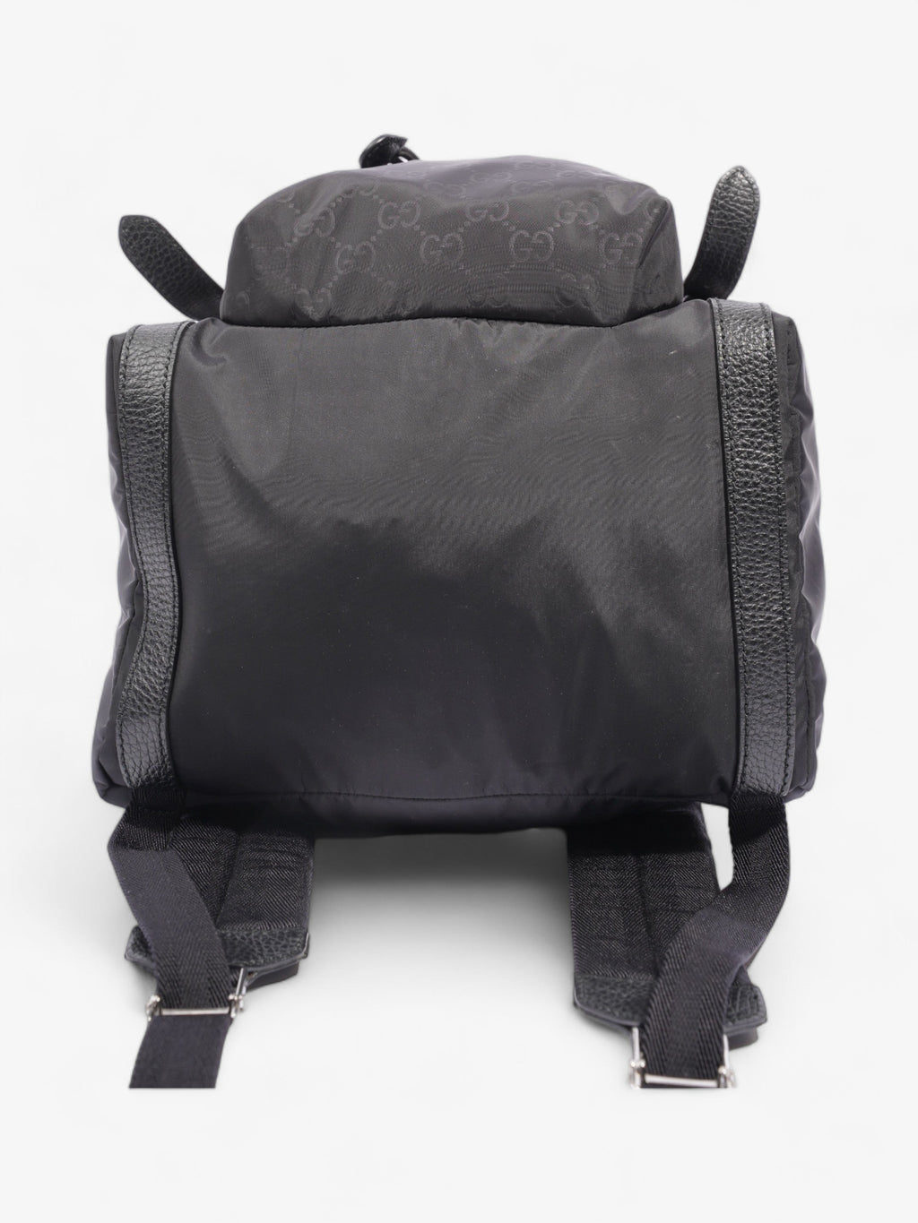 Gucci Travel Drawstring Rucksack Black GG Supreme Nylon