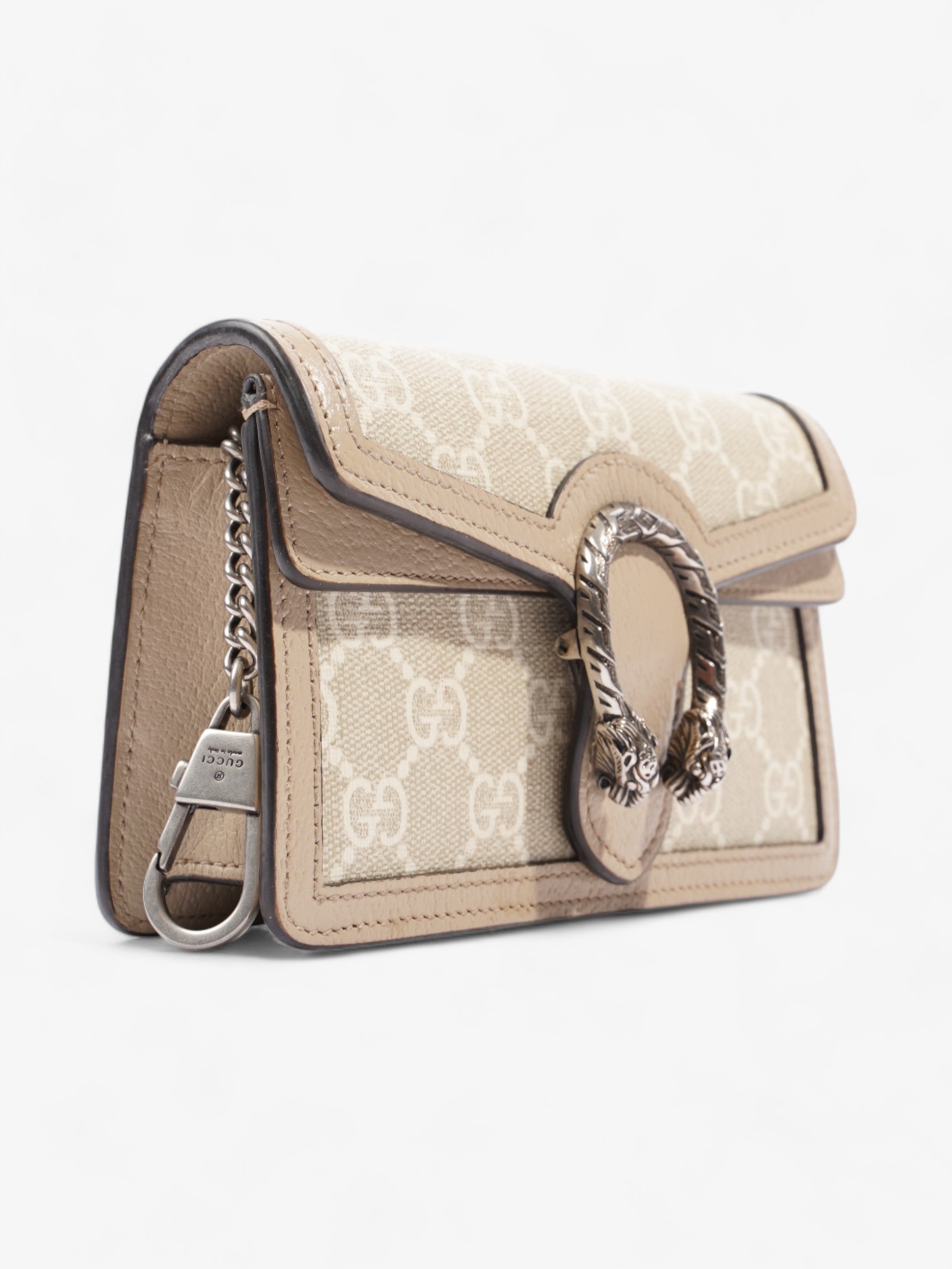 Gucci Dionysus GG Super Mini Beige And White GG Supreme / Oatmeal Coated Canvas