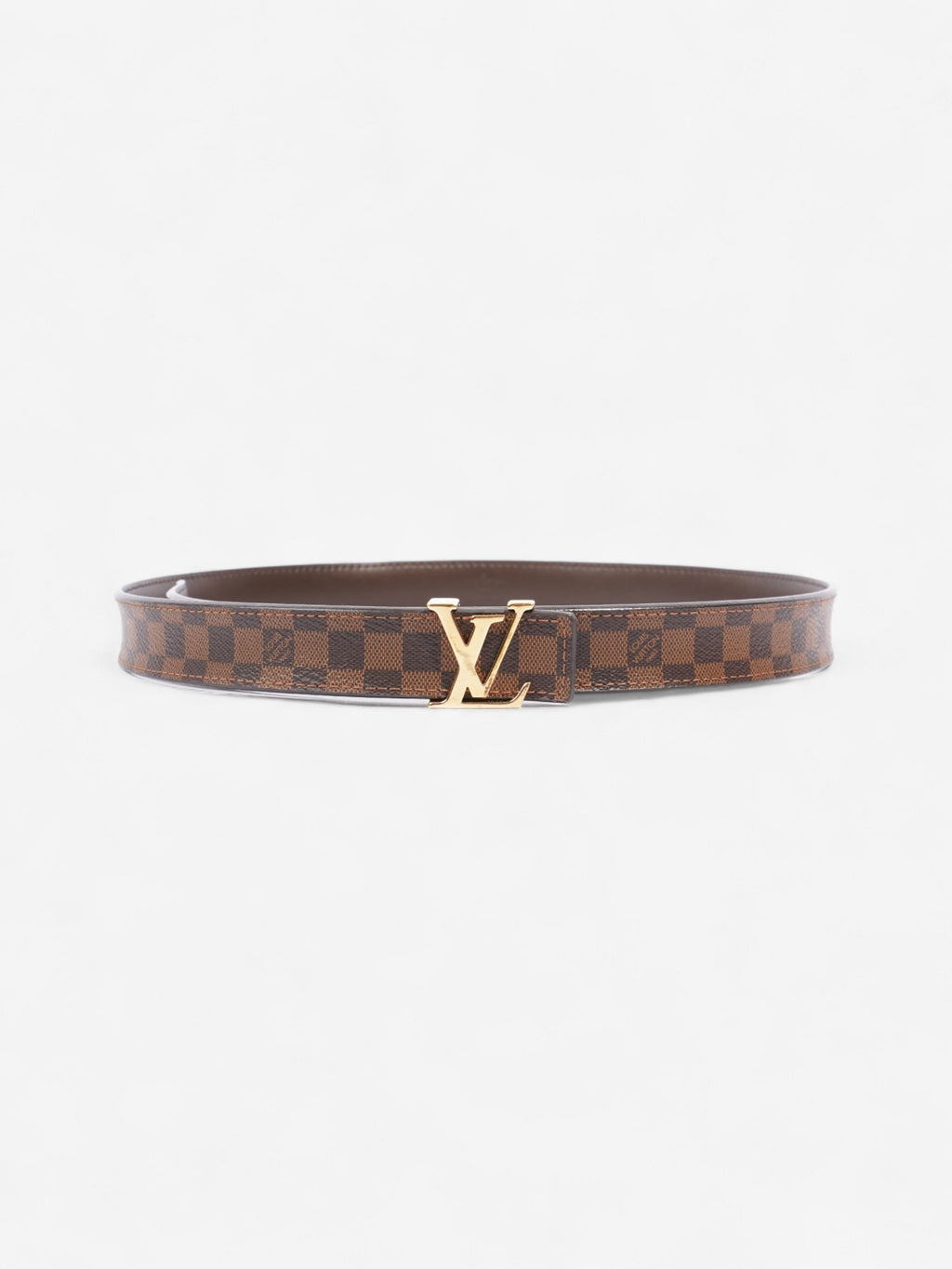 Louis Vuitton LV Initiales Reversible Belt Damier Ebene Coated Canvas 80cm / 32"