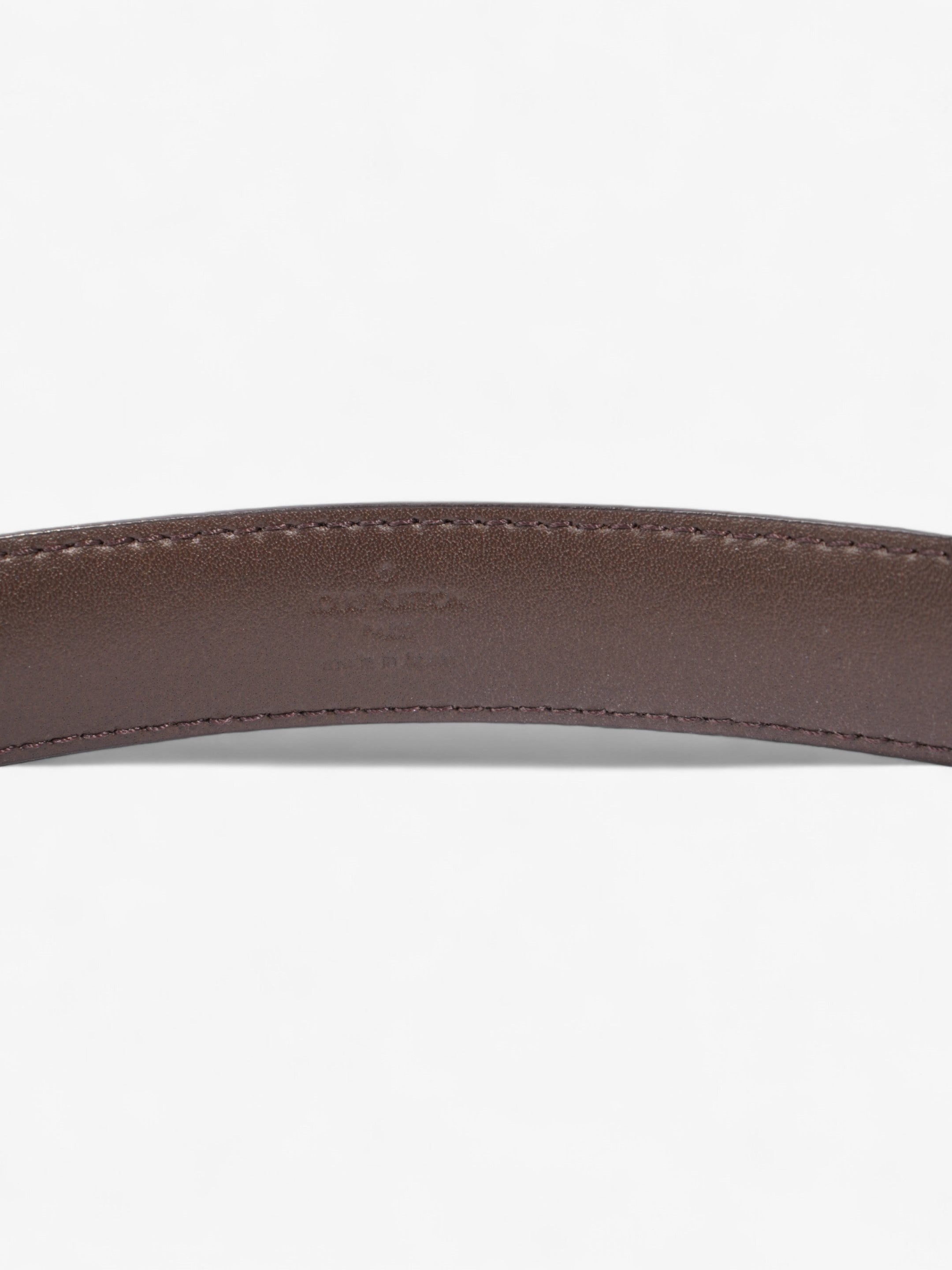 Louis Vuitton LV Initiales Reversible Belt Damier Ebene Coated Canvas 80cm / 32"