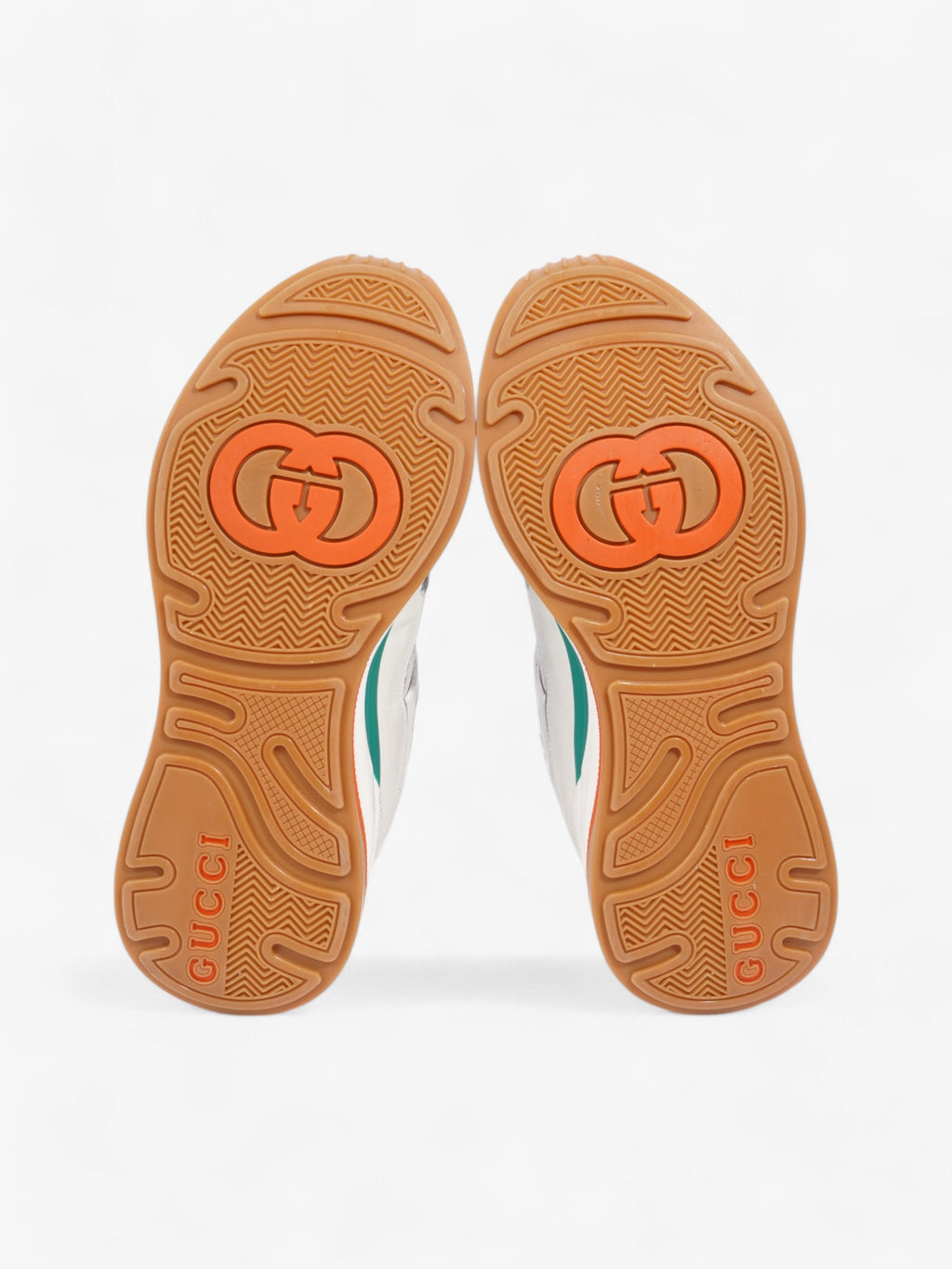 Gucci Ultrapace Sneakers White  / Blue / Green Mesh EU 42 UK 8