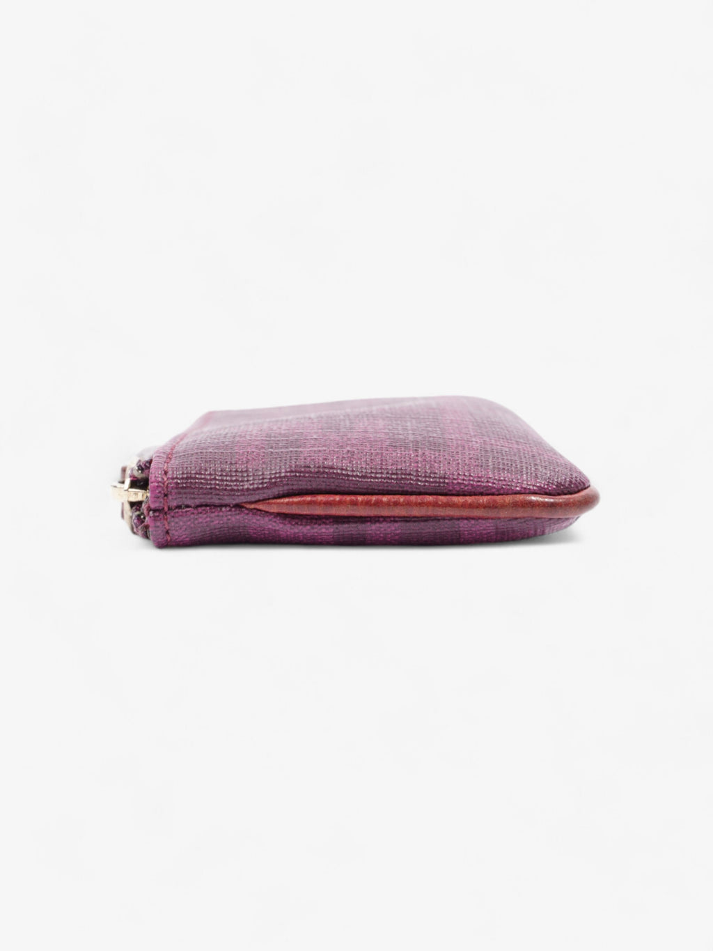 Fendi Zucca Coin Purse Grape Canvas