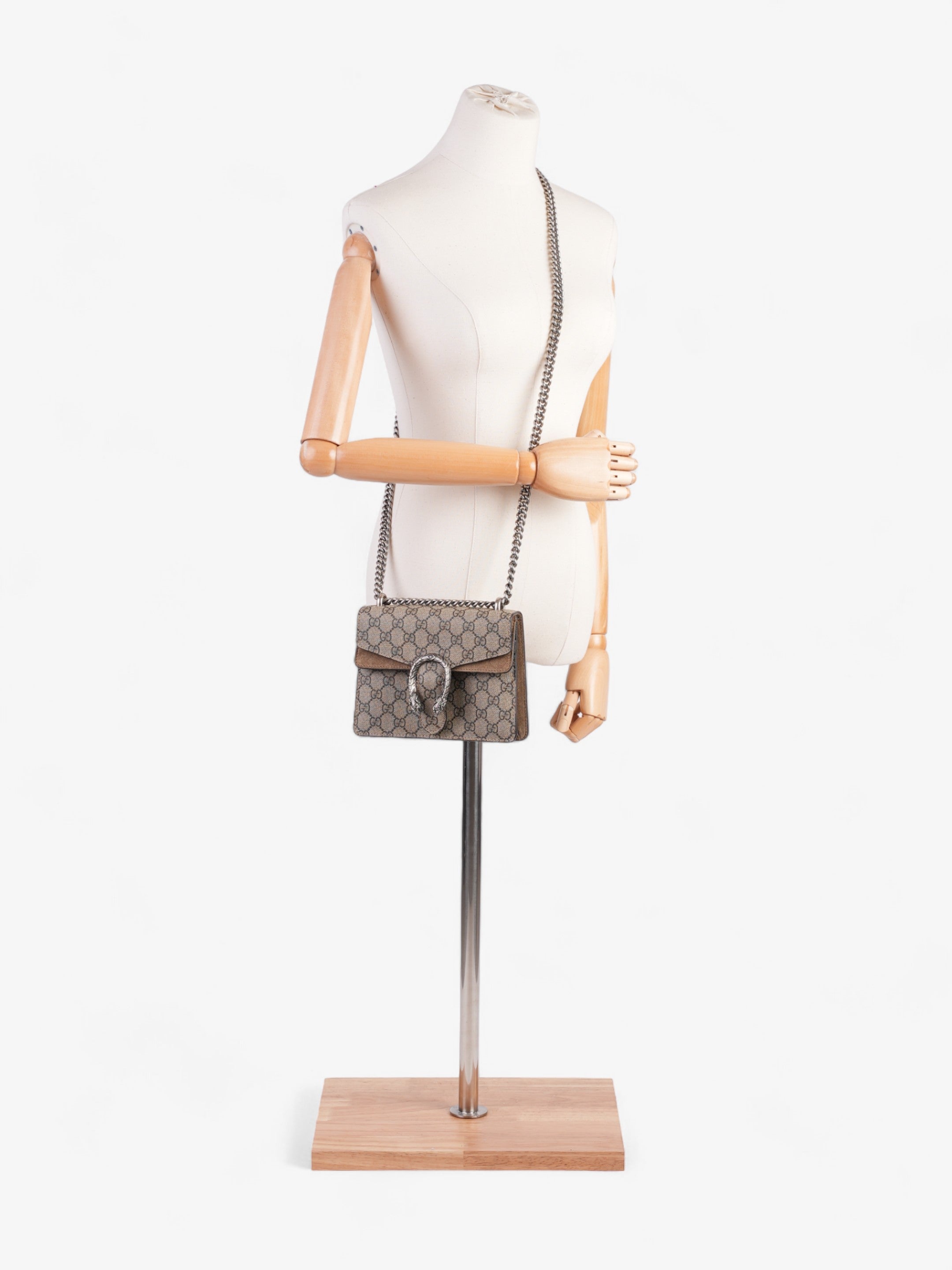 Gucci Dionysus Beige And Ebony GG Supreme Coated Canvas Mini