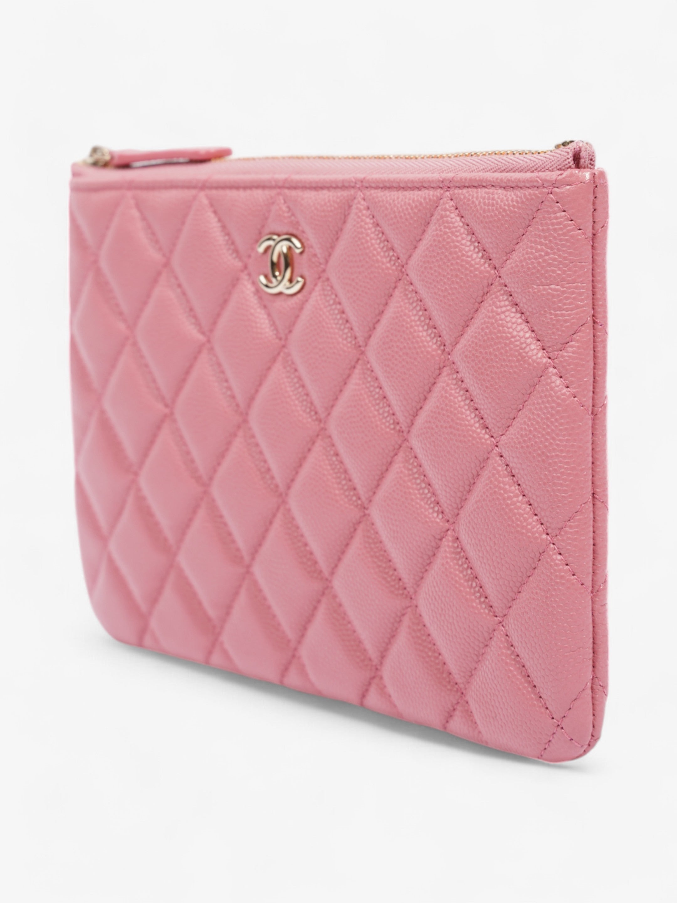 Chanel Coin and  Purse Pink Caviar Leather