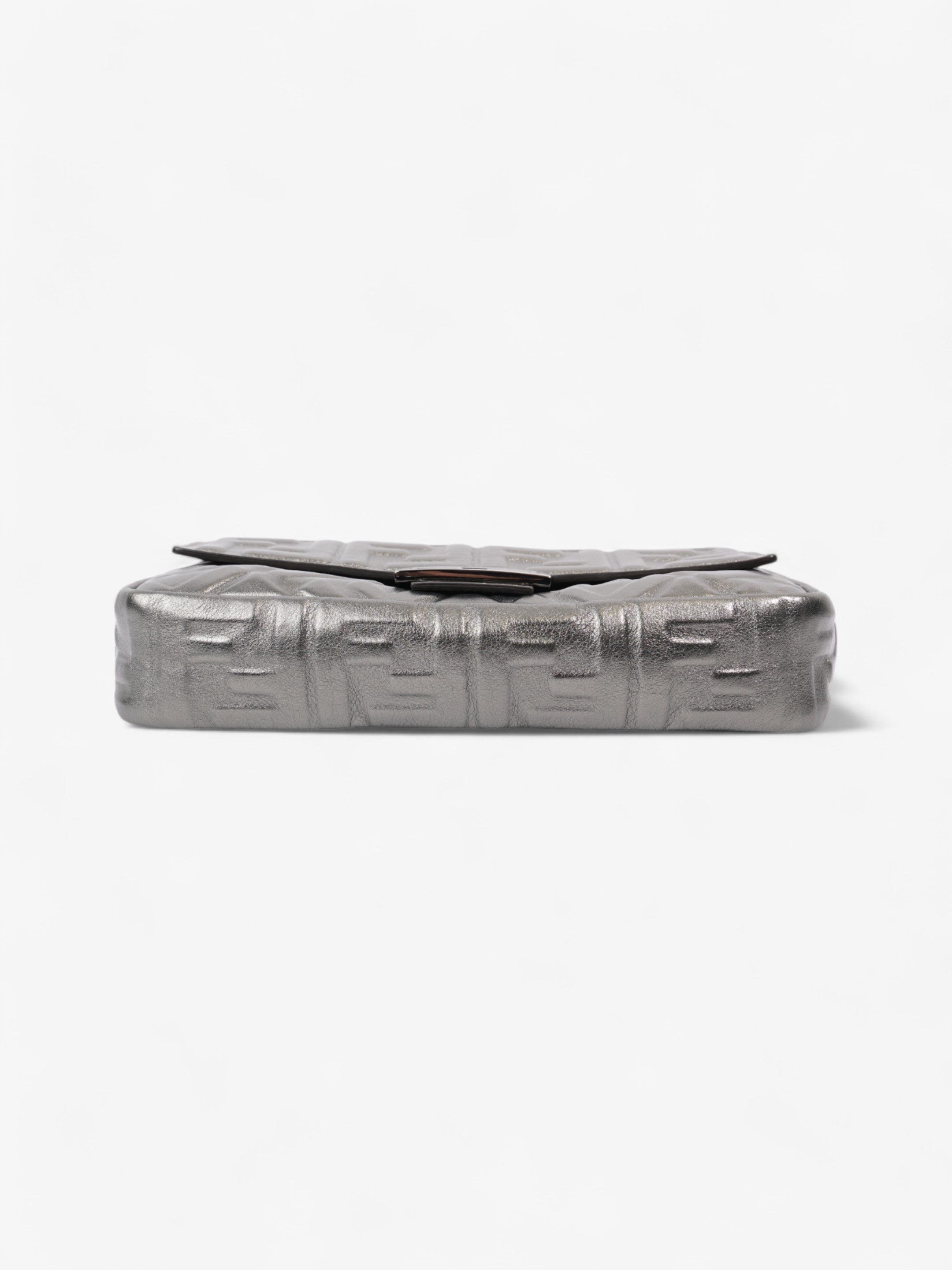 Fendi Baguette Metallic Lambskin Leather Medium