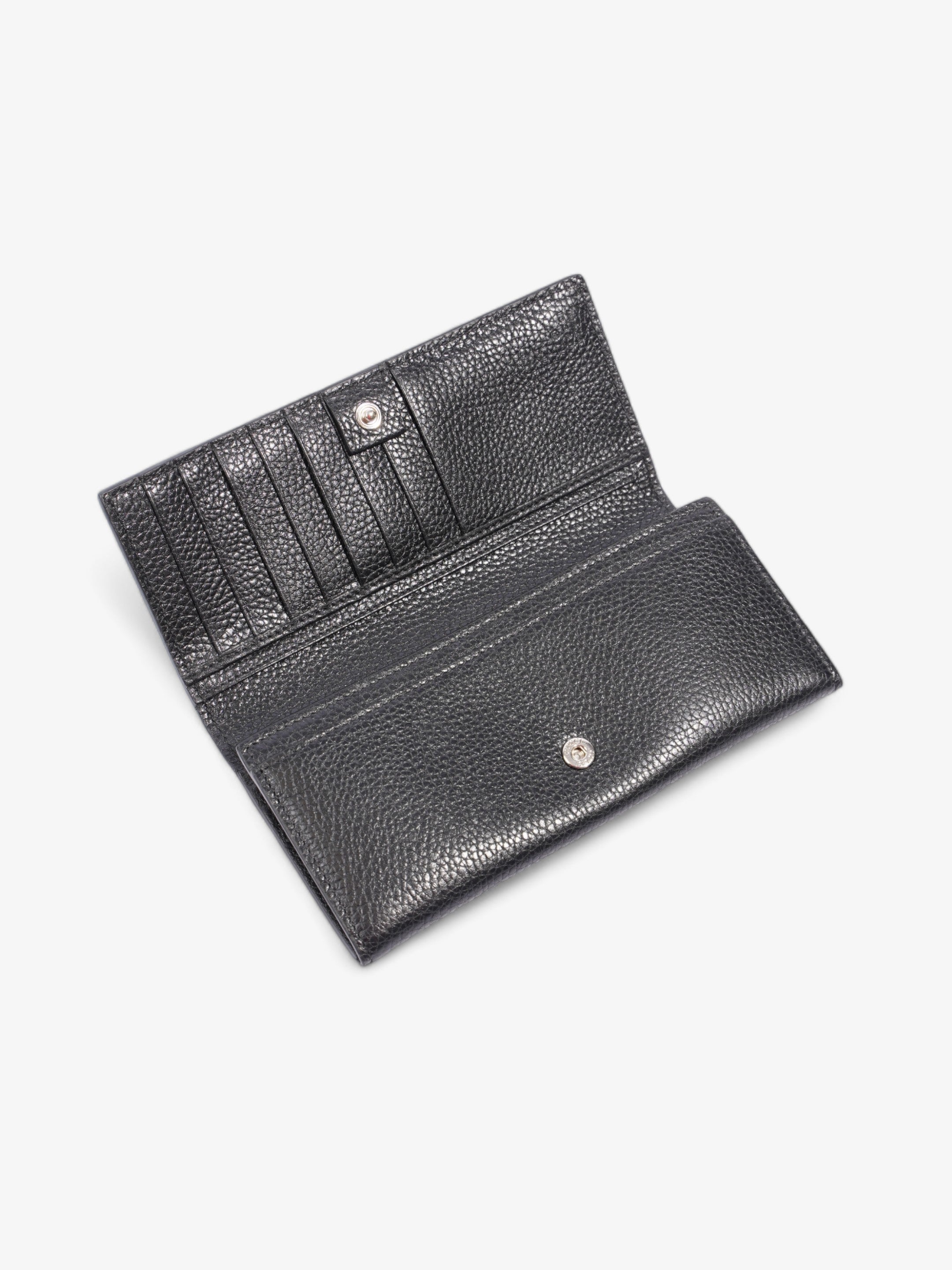 Gucci Long Wallet Black Leather