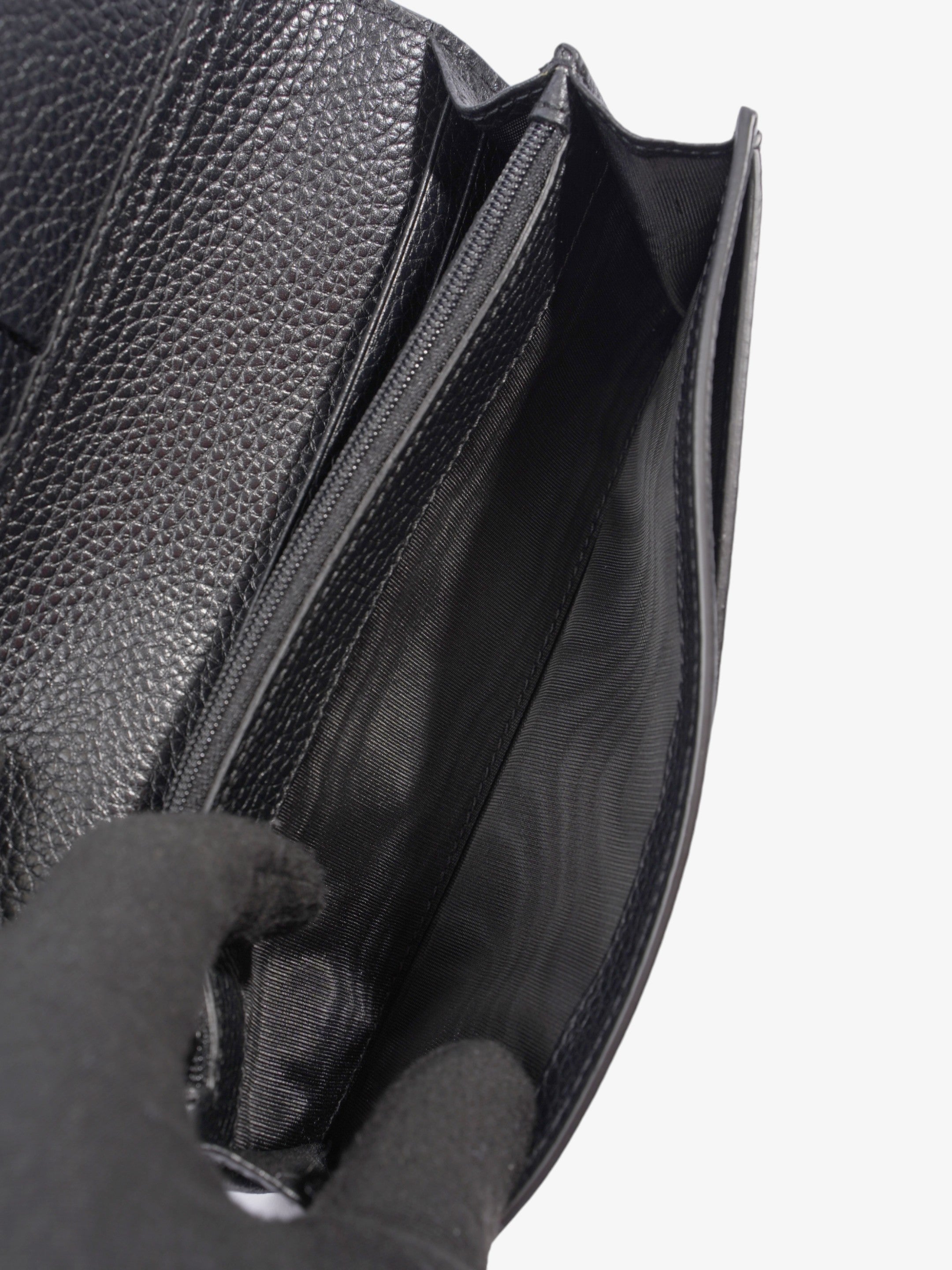 Gucci Long Wallet Black Leather