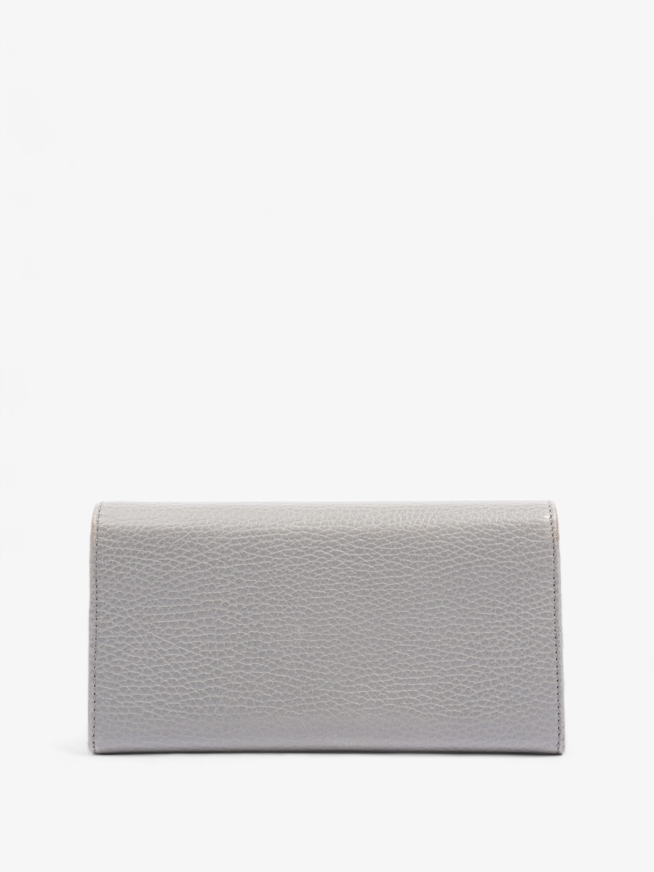 Gucci Marmont Long Wallet Grey Leather