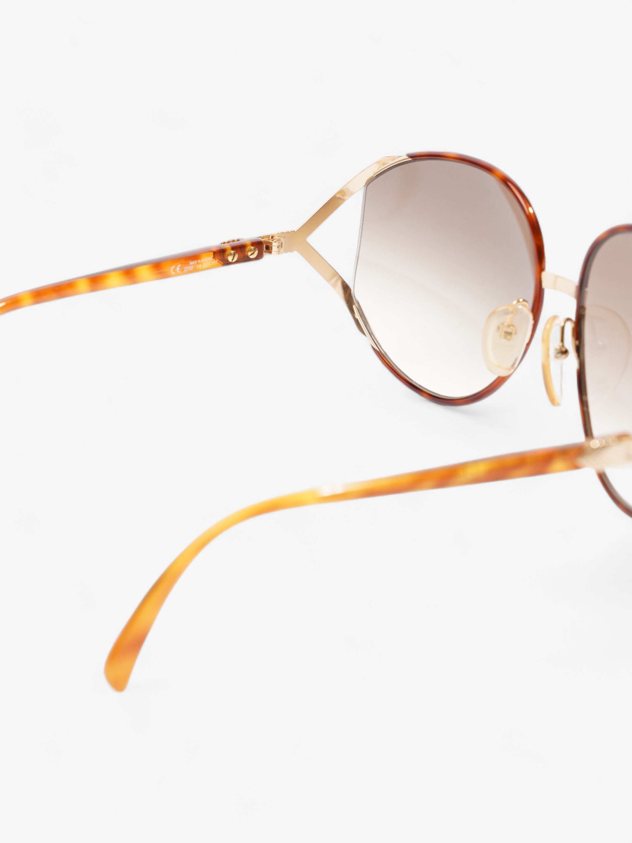Christian Dior Oversized Gradiant Sunglasses Brown Acetate 150mm
