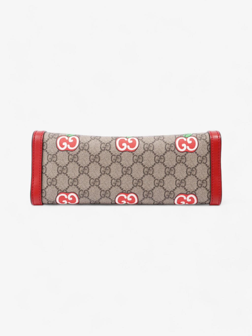 Gucci GG Apple Padlock Beige And Ebony GG Supreme / Red Coated Canvas Small