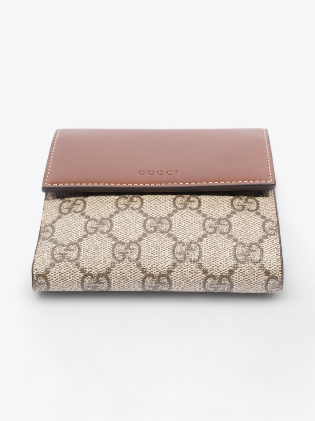 Gucci French Flap Wallet GG Supreme / Brown Canvas