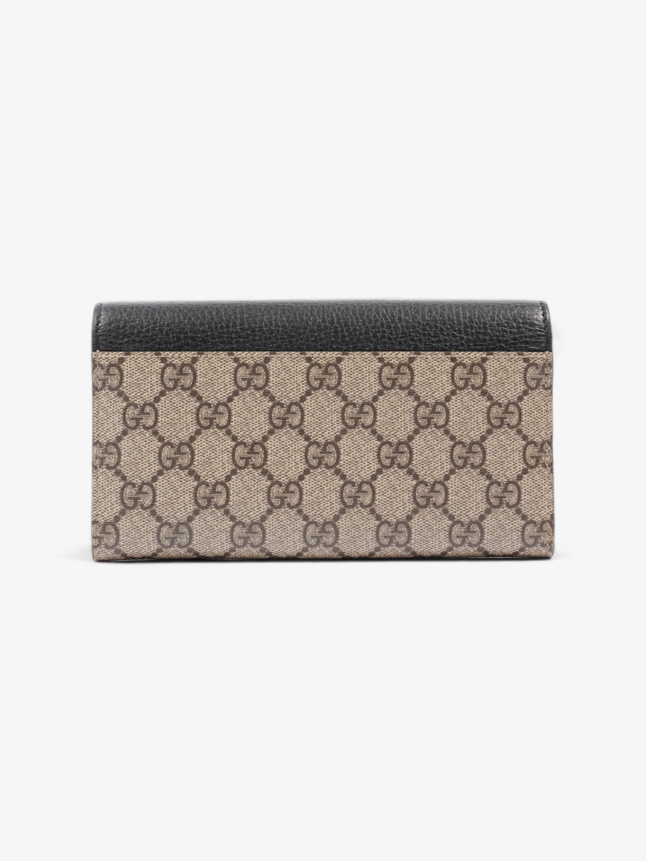 Gucci GG Supreme Wallet Black / Supreme Leather