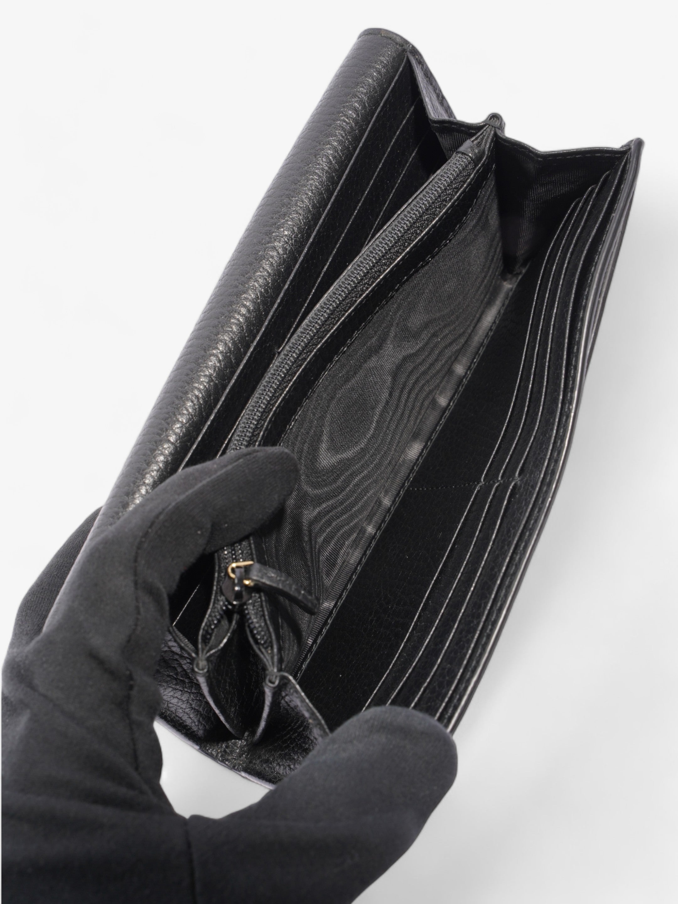 Gucci GG Supreme Wallet Black / Supreme Leather
