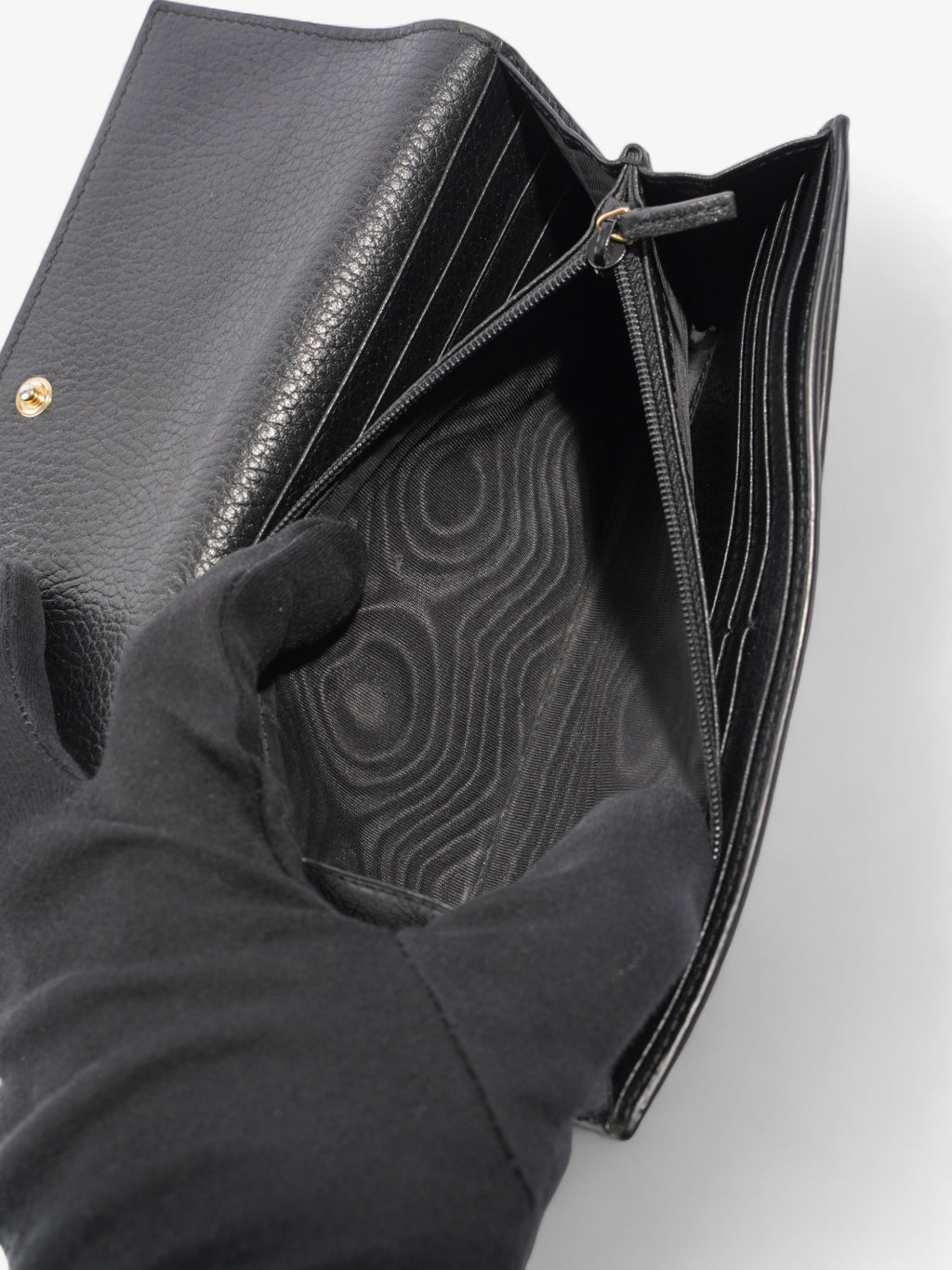 Gucci GG Supreme Wallet Black / Supreme Leather