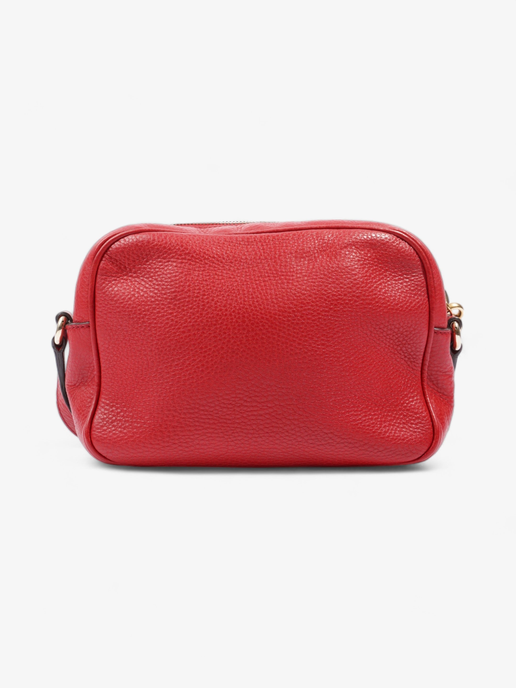Gucci Soho Leather Shoulder bag Red Red Small