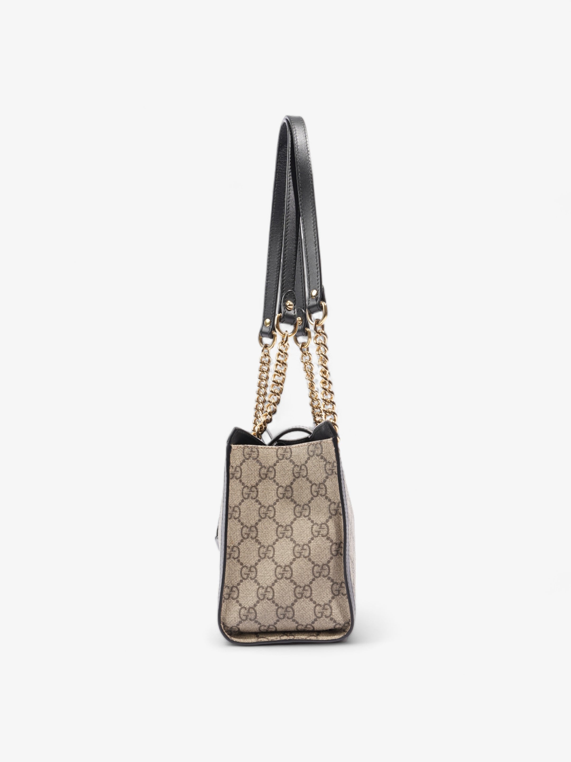 Gucci Padlock GG Supreme / Black Coated Canvas Small