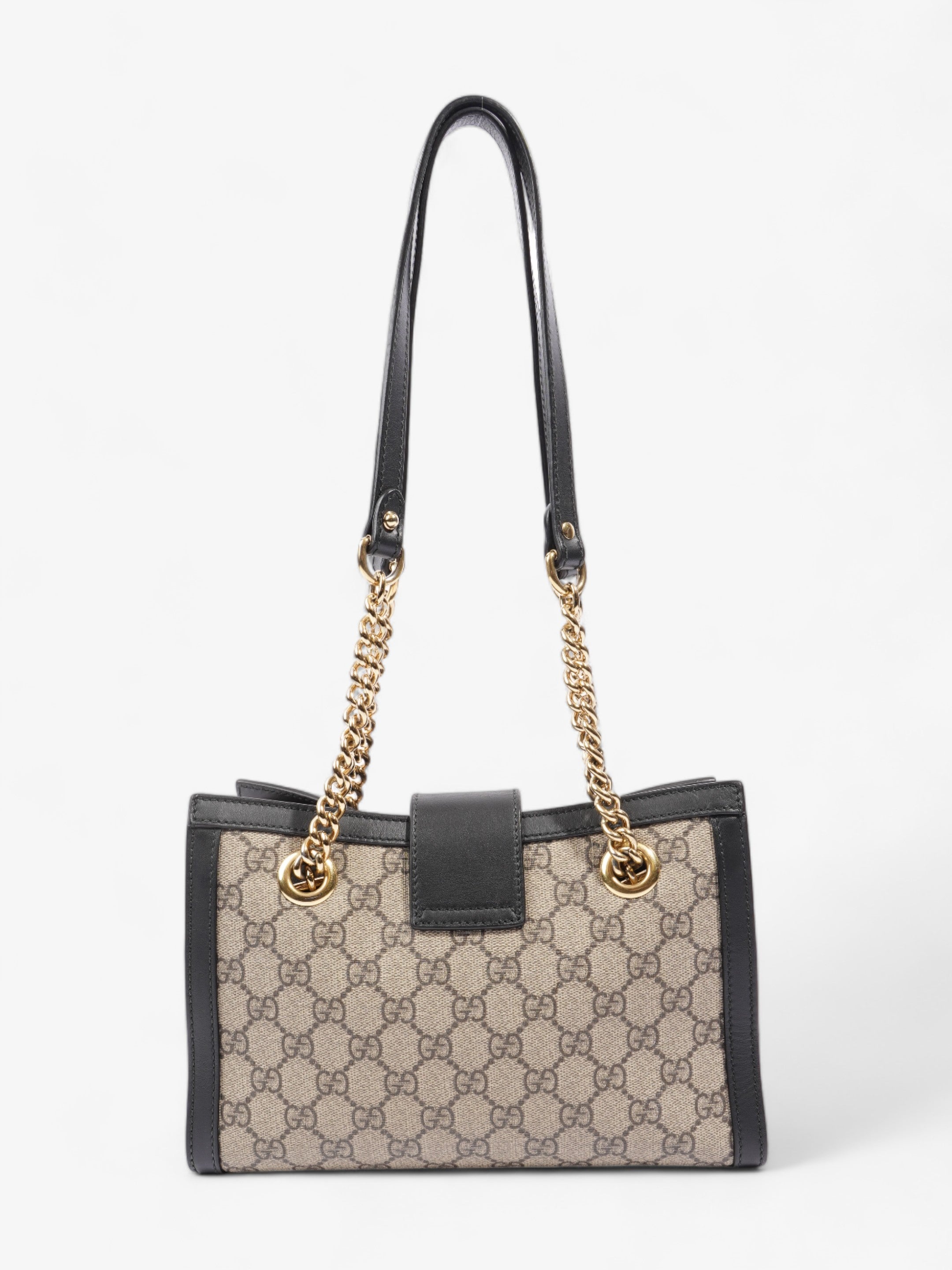 Gucci Padlock GG Supreme / Black Coated Canvas Small