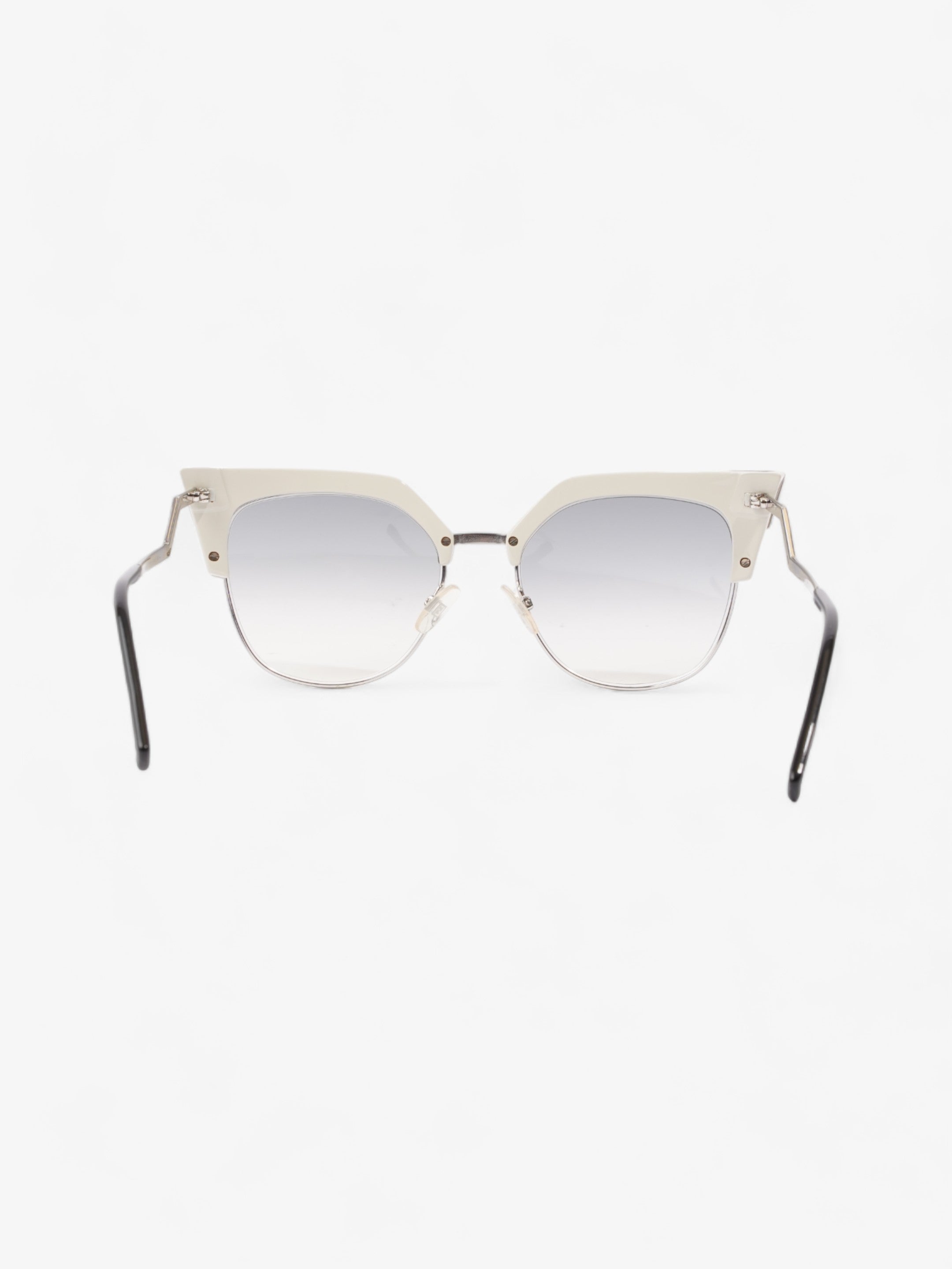 Fendi Cat-Eye Sunglasses Grey Gradient Acetate 140mm