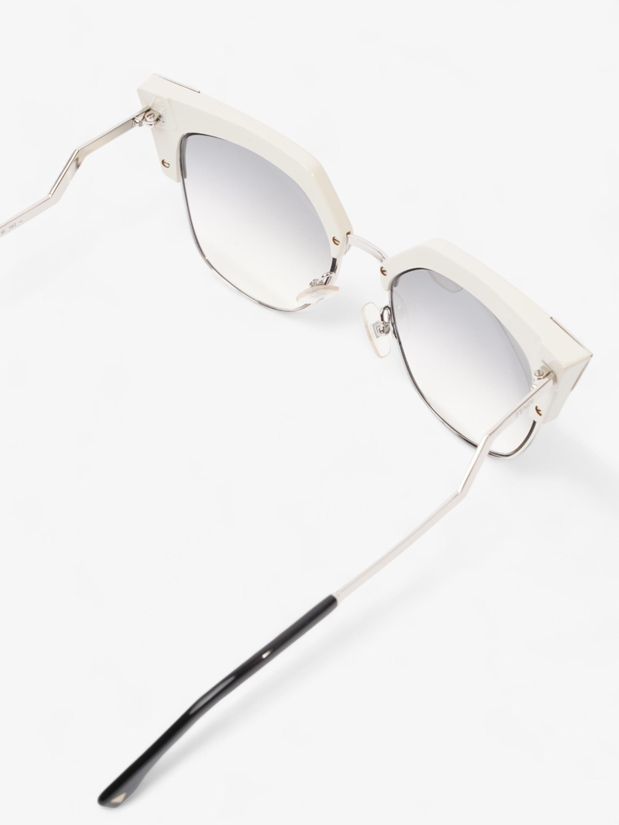 Fendi Cat-Eye Sunglasses Grey Gradient Acetate 140mm