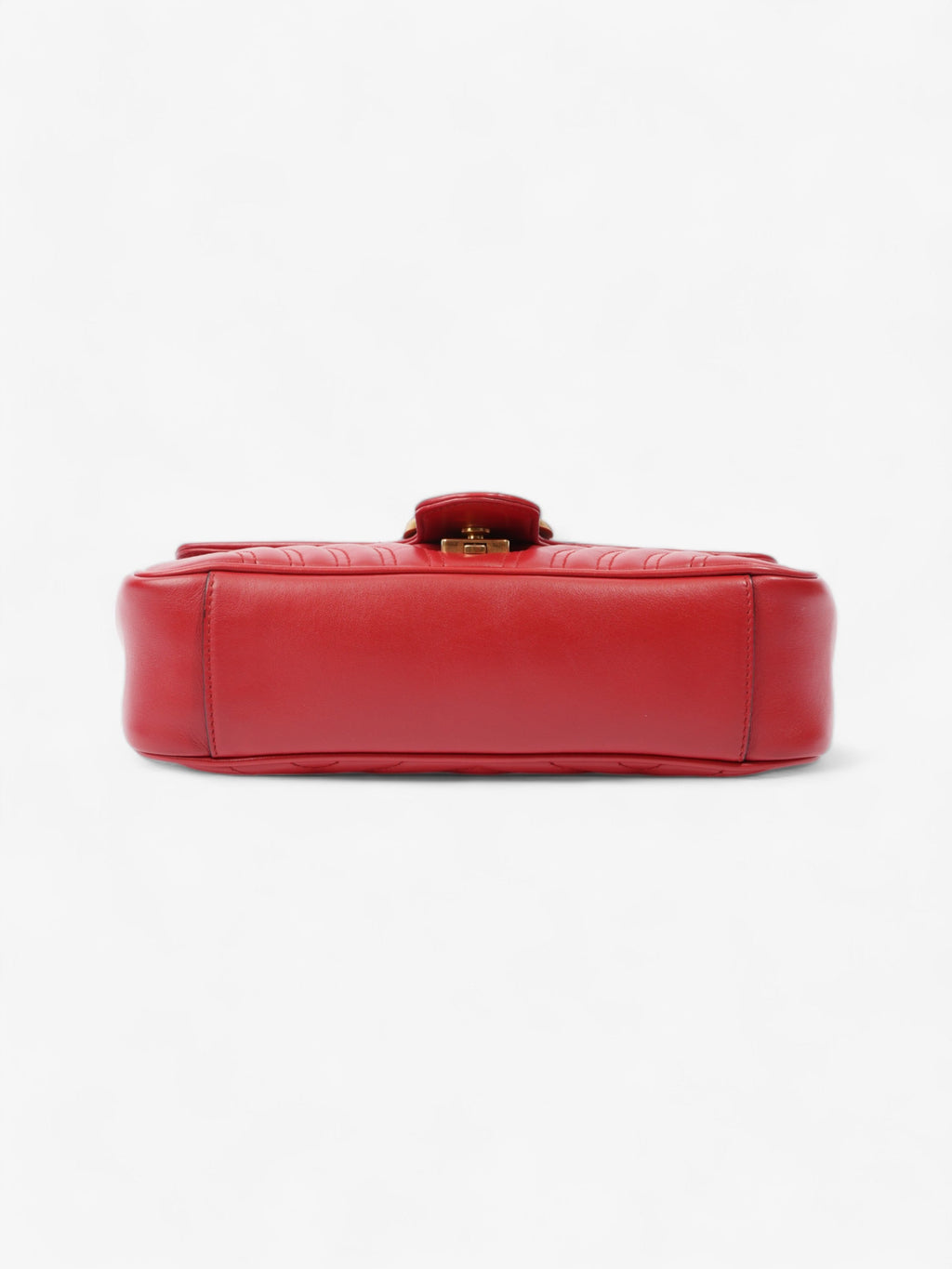 Gucci Marmont Flap Red Matelasse Leather Small
