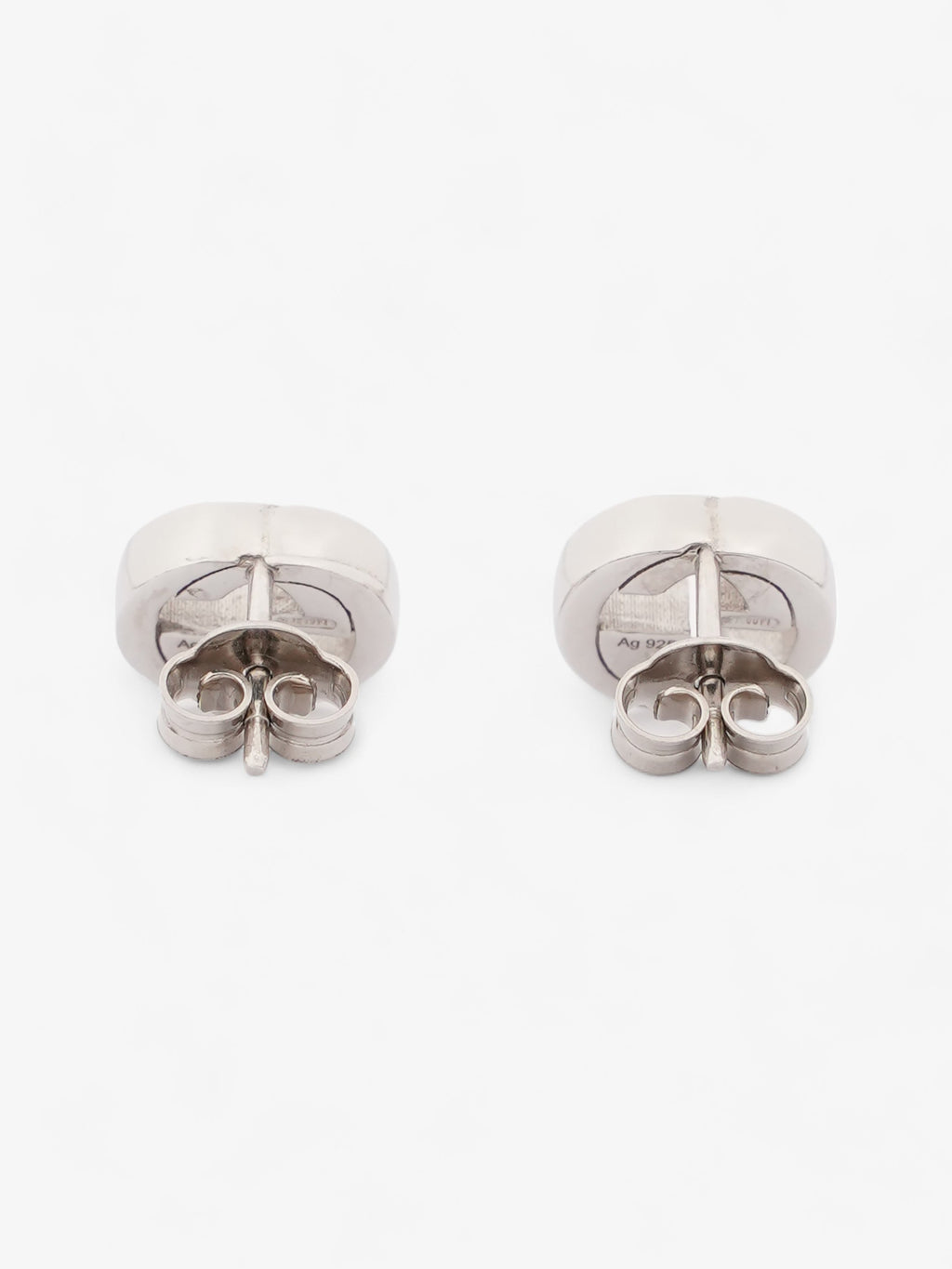 Gucci Interlocking Earrings Silver Silver Sterling