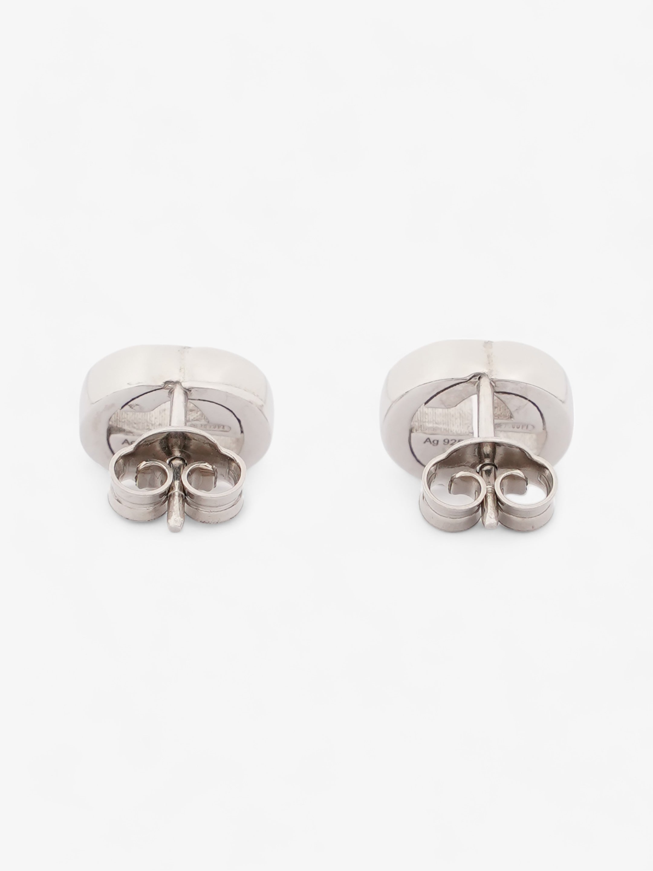 Gucci Interlocking Earrings Silver Silver Sterling