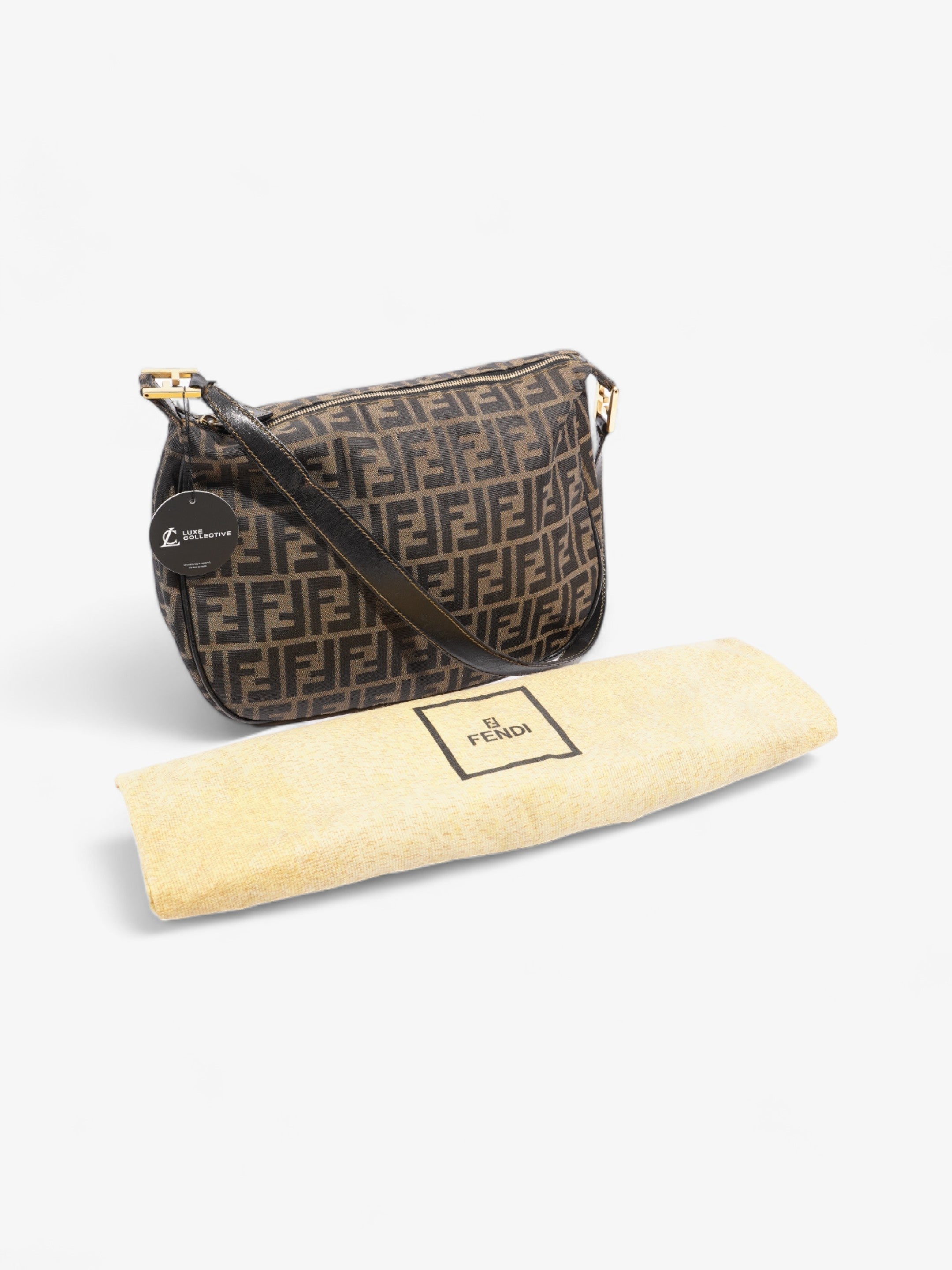 Fendi Shoulder Bag Zucca Canvas