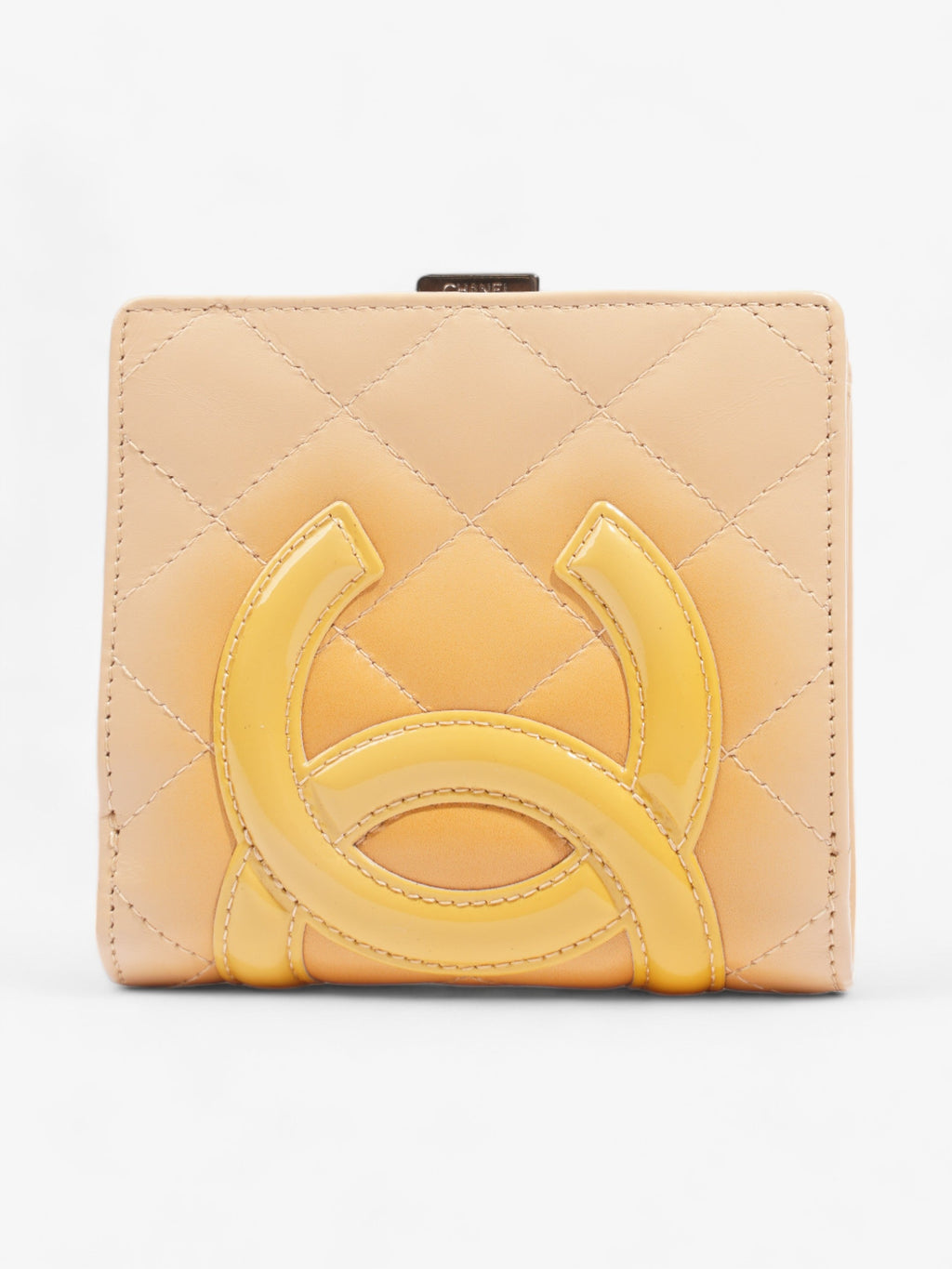 Chanel Cambon Line Wallet Beige Leather