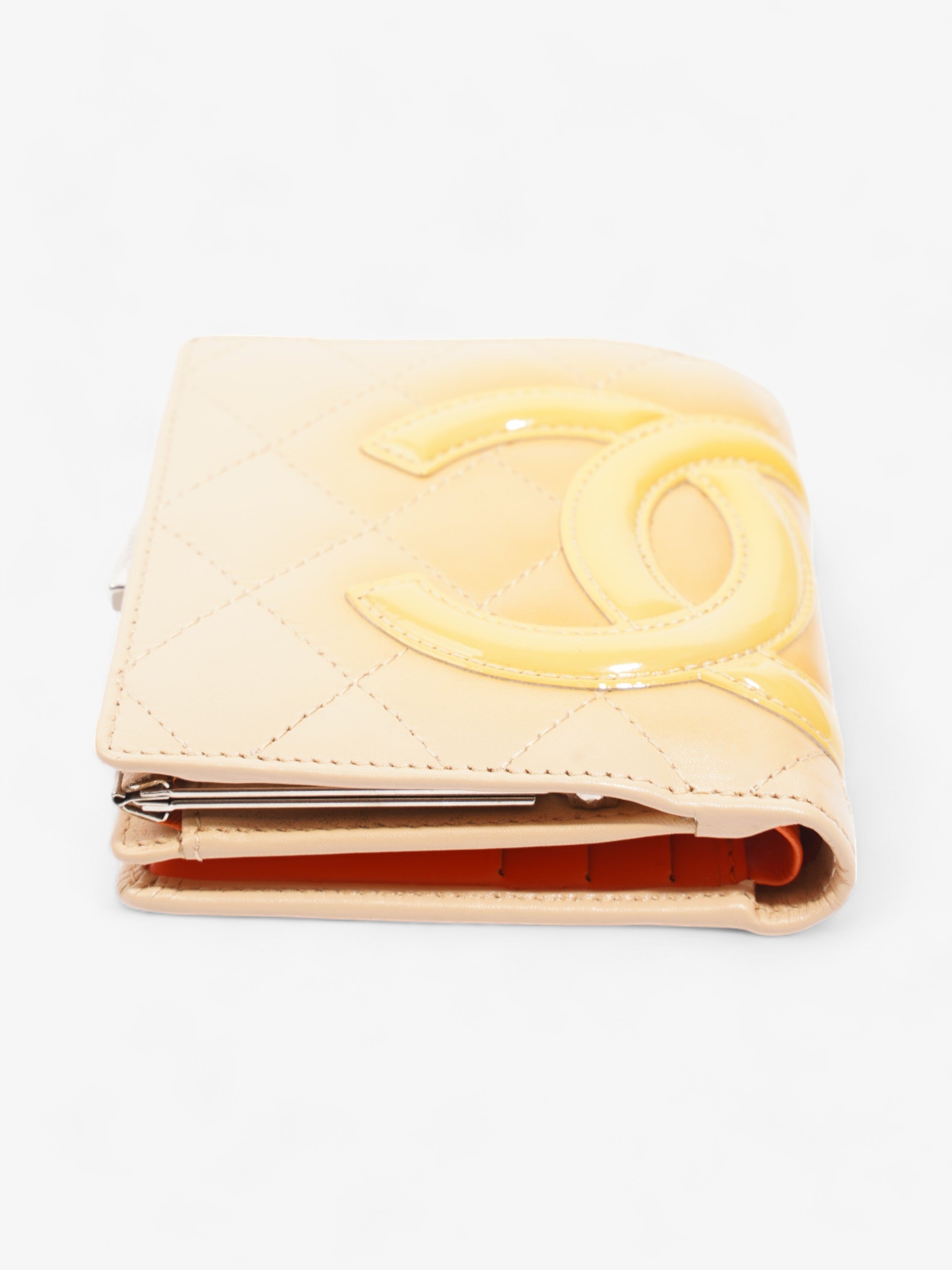 Chanel Cambon Line Wallet Beige Leather