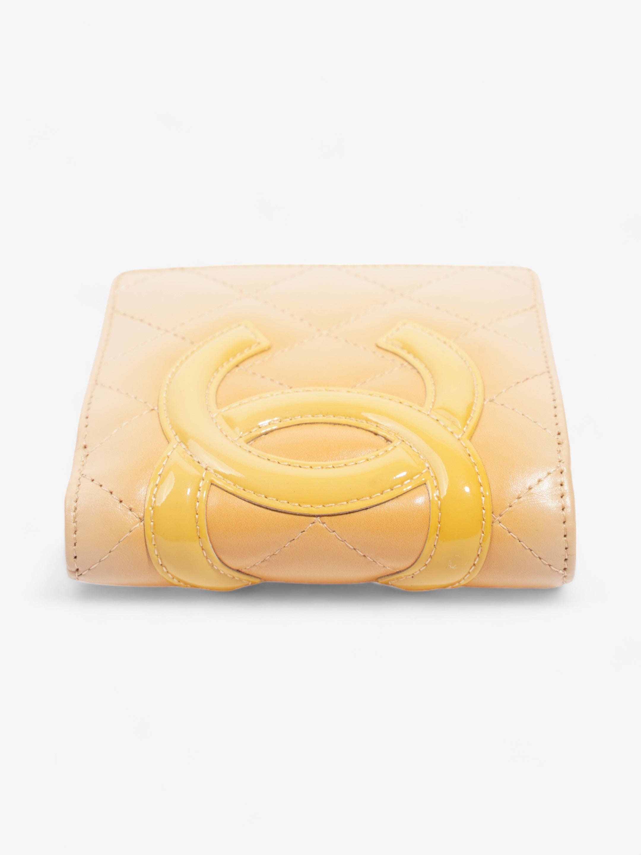 Chanel Cambon Line Wallet Beige Leather
