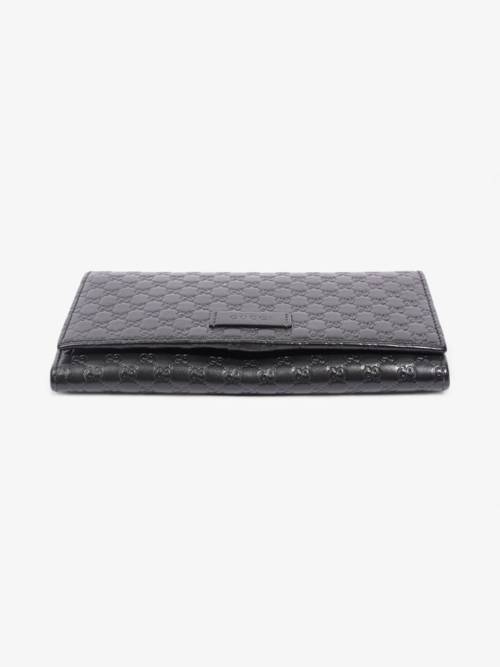 Gucci Bifold Microguccissima Wallet Black Leather
