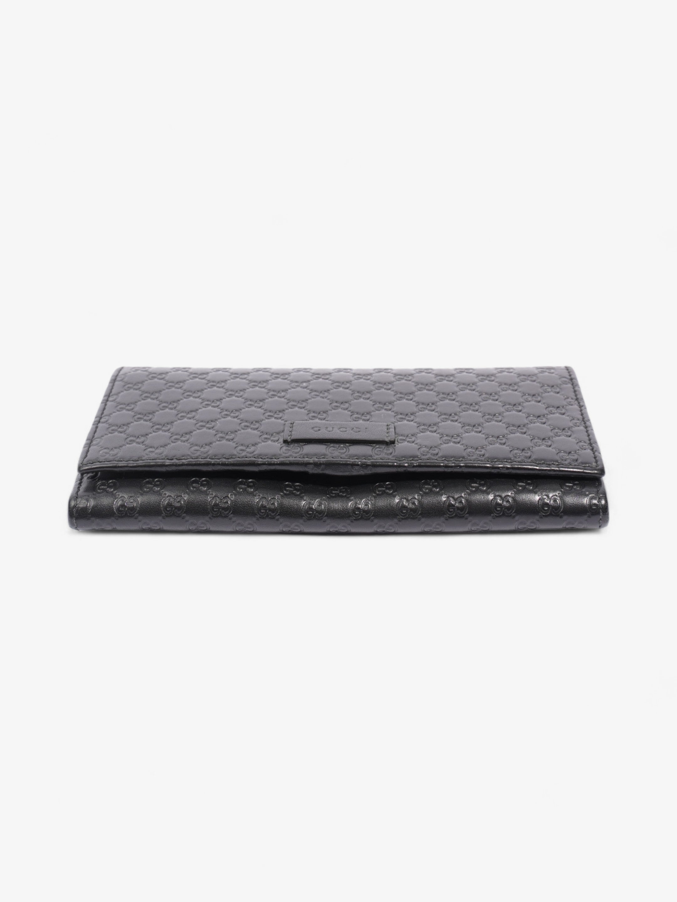 Gucci Bifold Microguccissima Wallet Black Leather