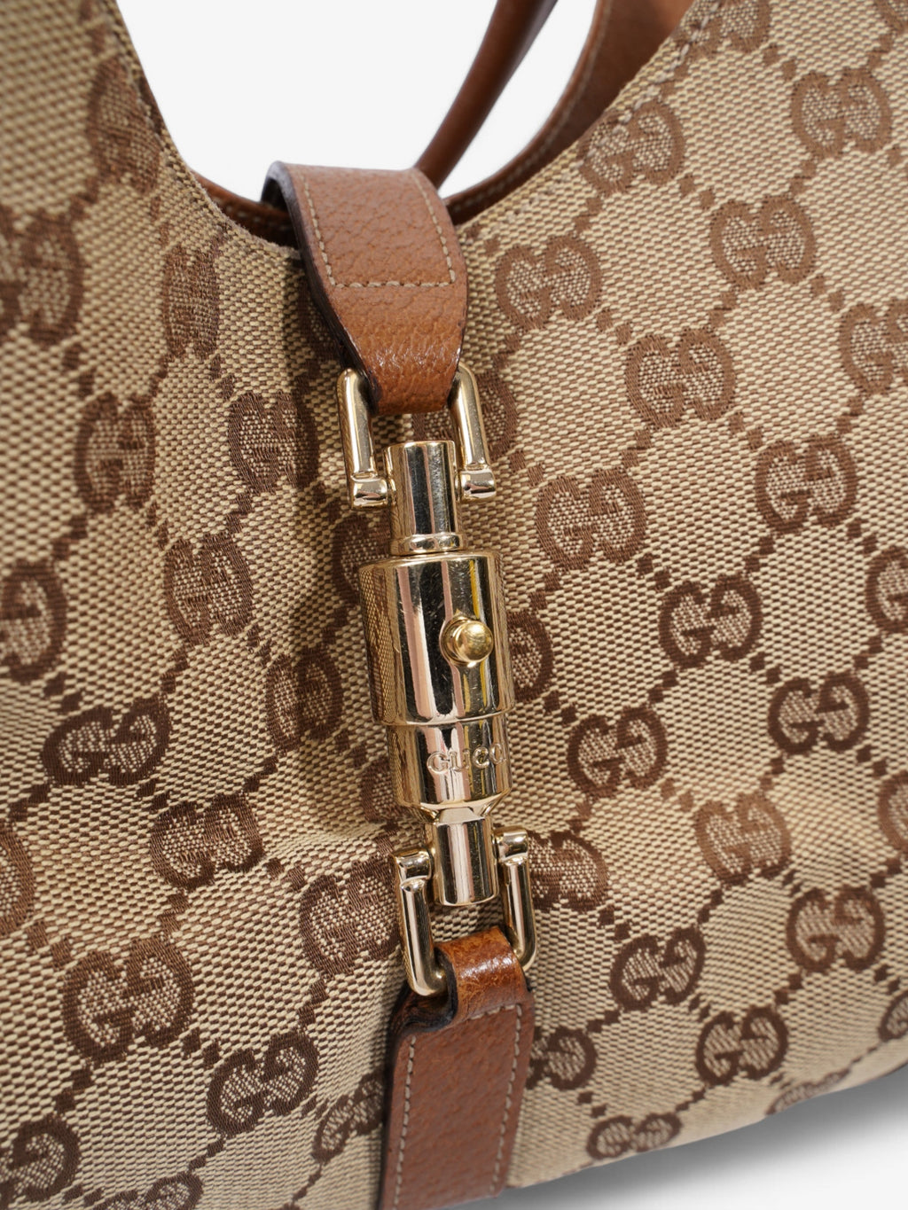 Gucci New Jackie Beige / Brown Canvas