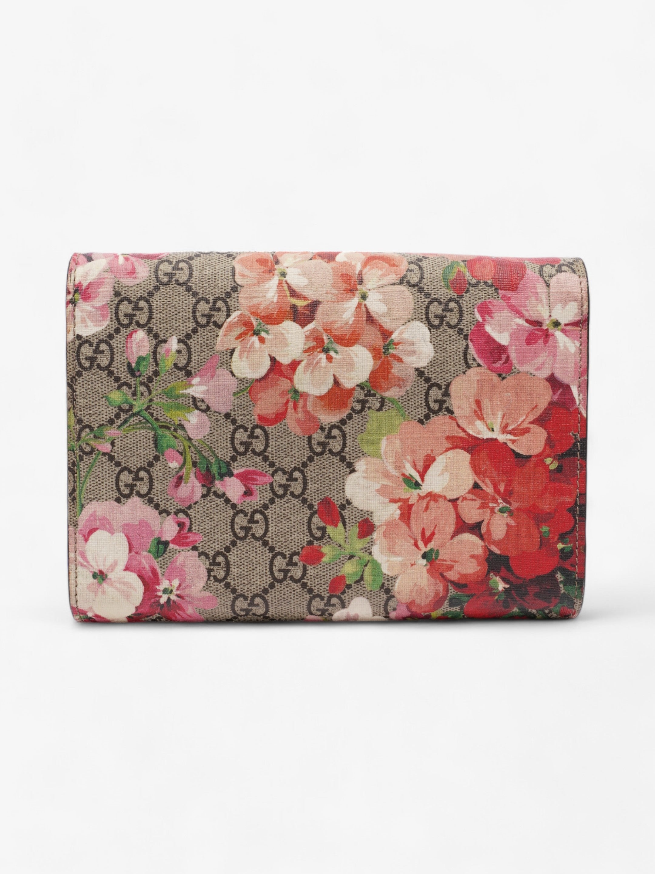 Gucci Dionysus Chain Wallet GG Supreme / Bloom Coated Canvas