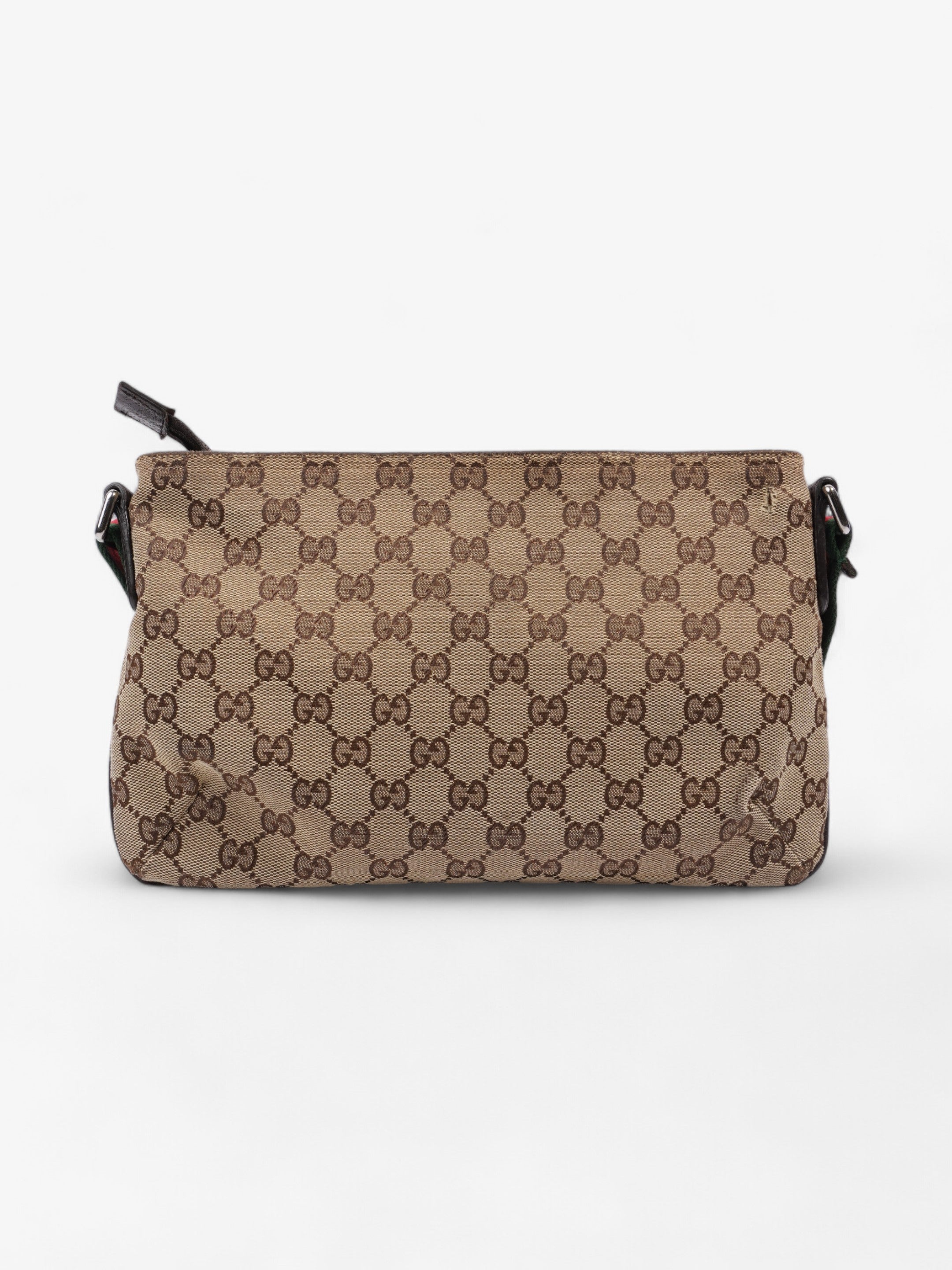 Gucci GG Rectangular Crossbody Bag GG Supreme / Red / Green Canvas