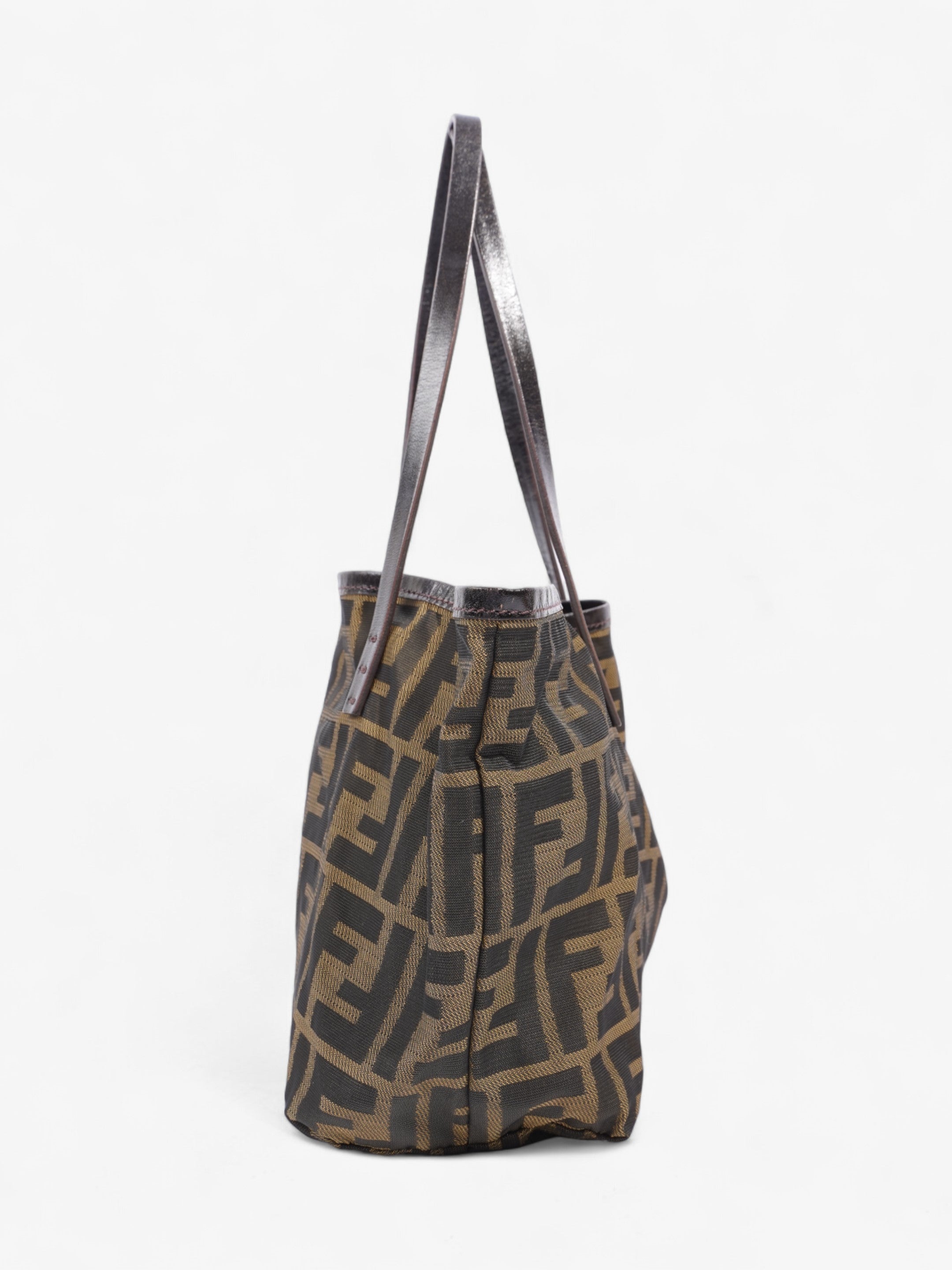 Fendi Zucca Handbag Brown Canvas