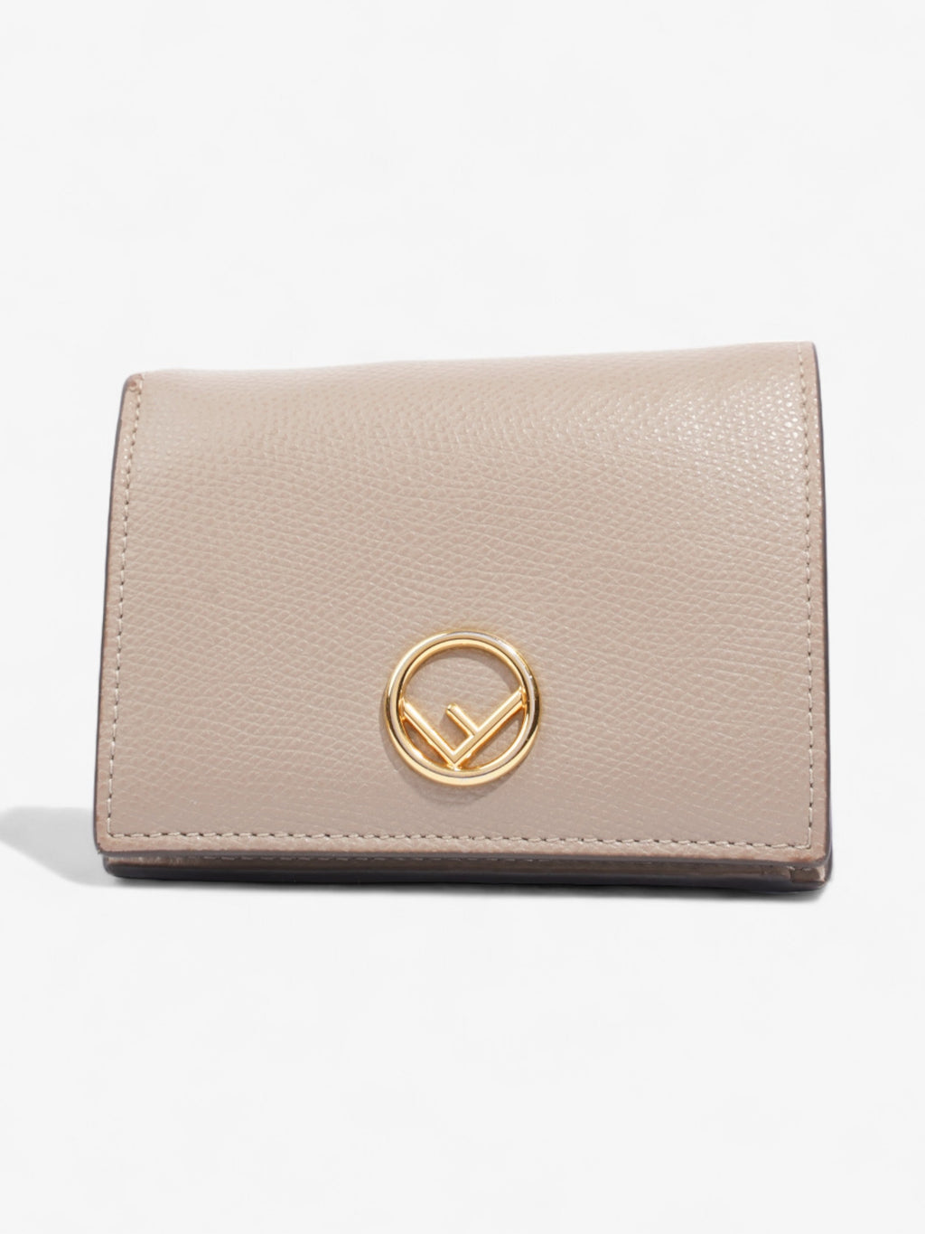 Fendi F is Fendi Compact Wallet Nude Leather